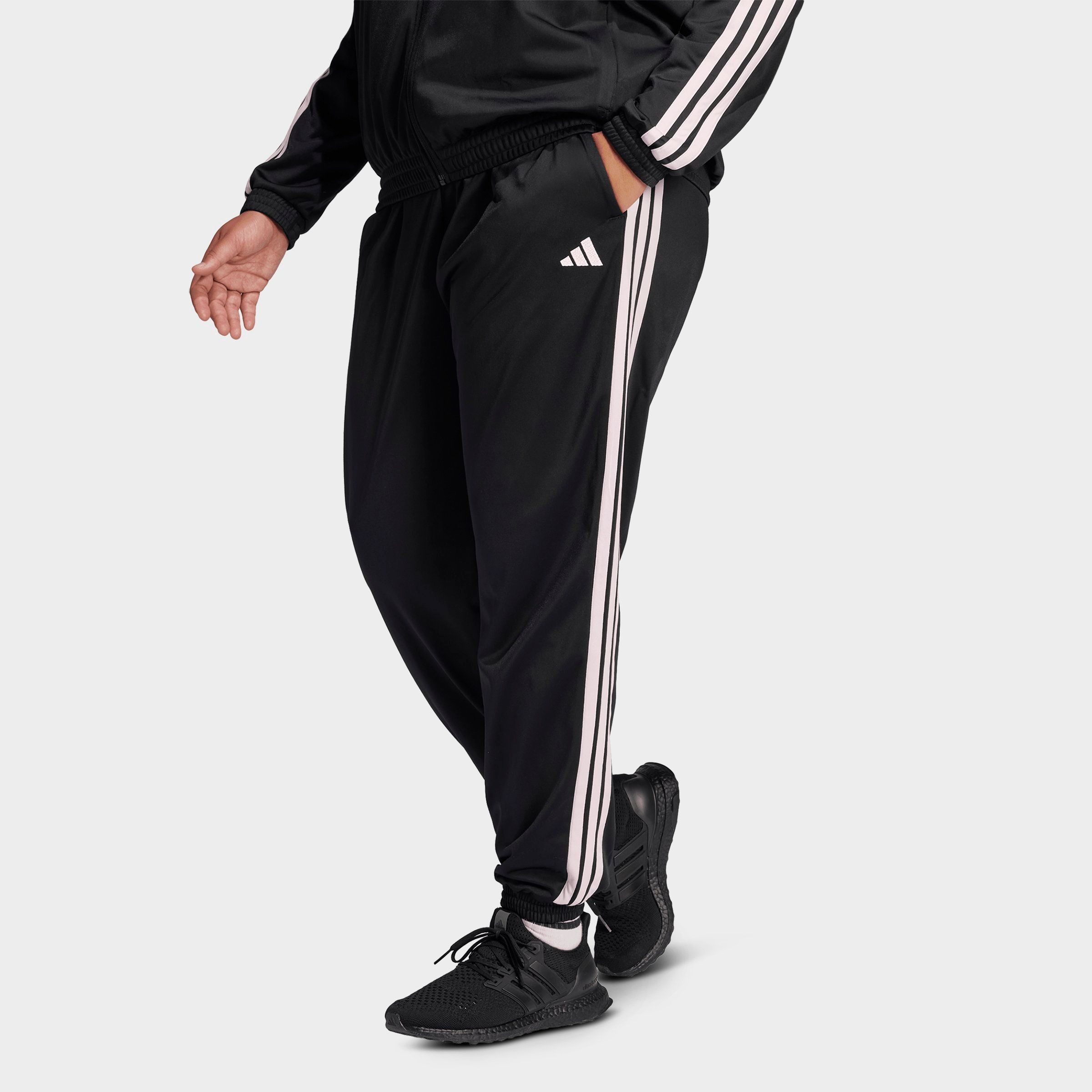 adidas Women's Sportswear Essentials 3-Stripes Tricot Tracksuit Pants (Plus