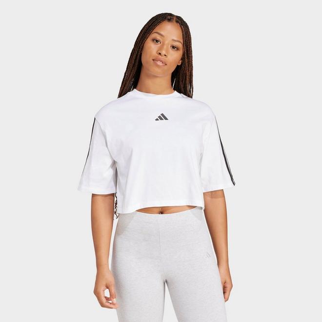 Women's adidas Essentials 3-Stripes Cotton Loose T-Shirt 