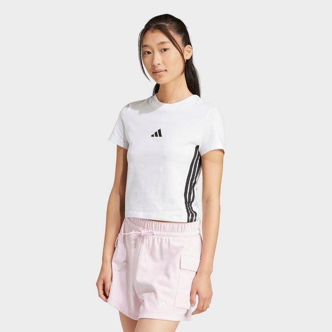 Women's adidas Essentials 3-Stripes Slim Baby T-Shirt