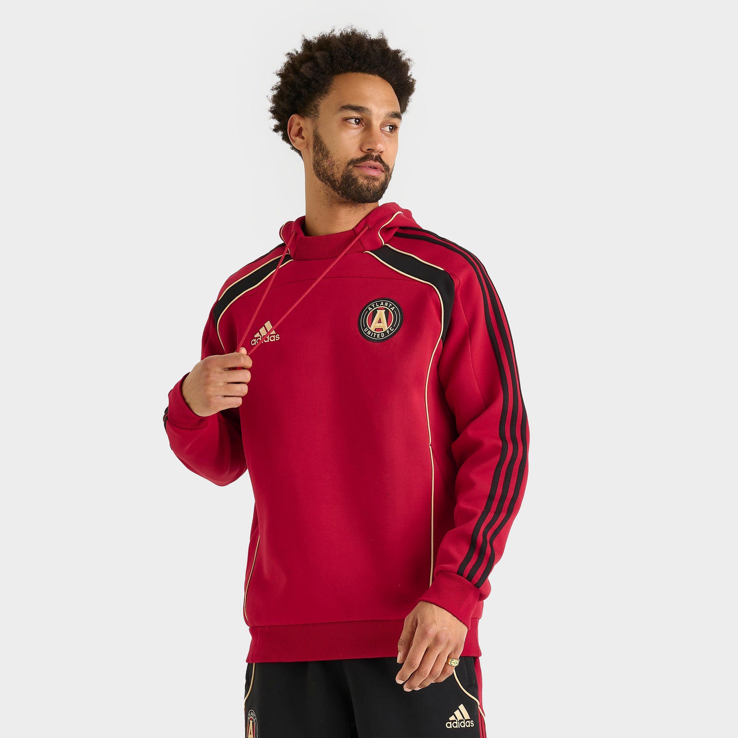 adidas Men's Atlanta United FC MLS Travel Hoodie in Team Victory Red Size: Small
