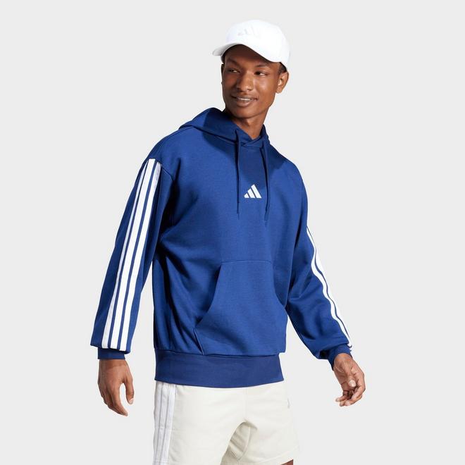 Men's adidas Essentials 3-Stripes Fleece Pullover Hoodie