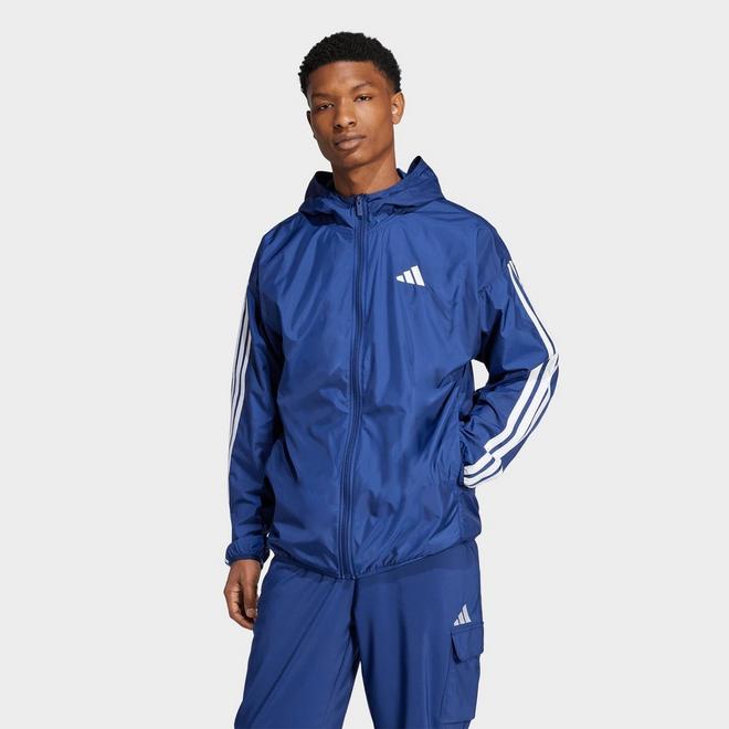 Men's adidas Essentials 3-Stripes Full-Zip Windbreaker Jacket