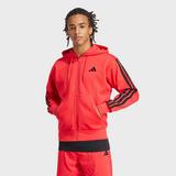 Men's adidas Essentials 3-Stripes Fleece Full-Zip Hoodie | JD Sports