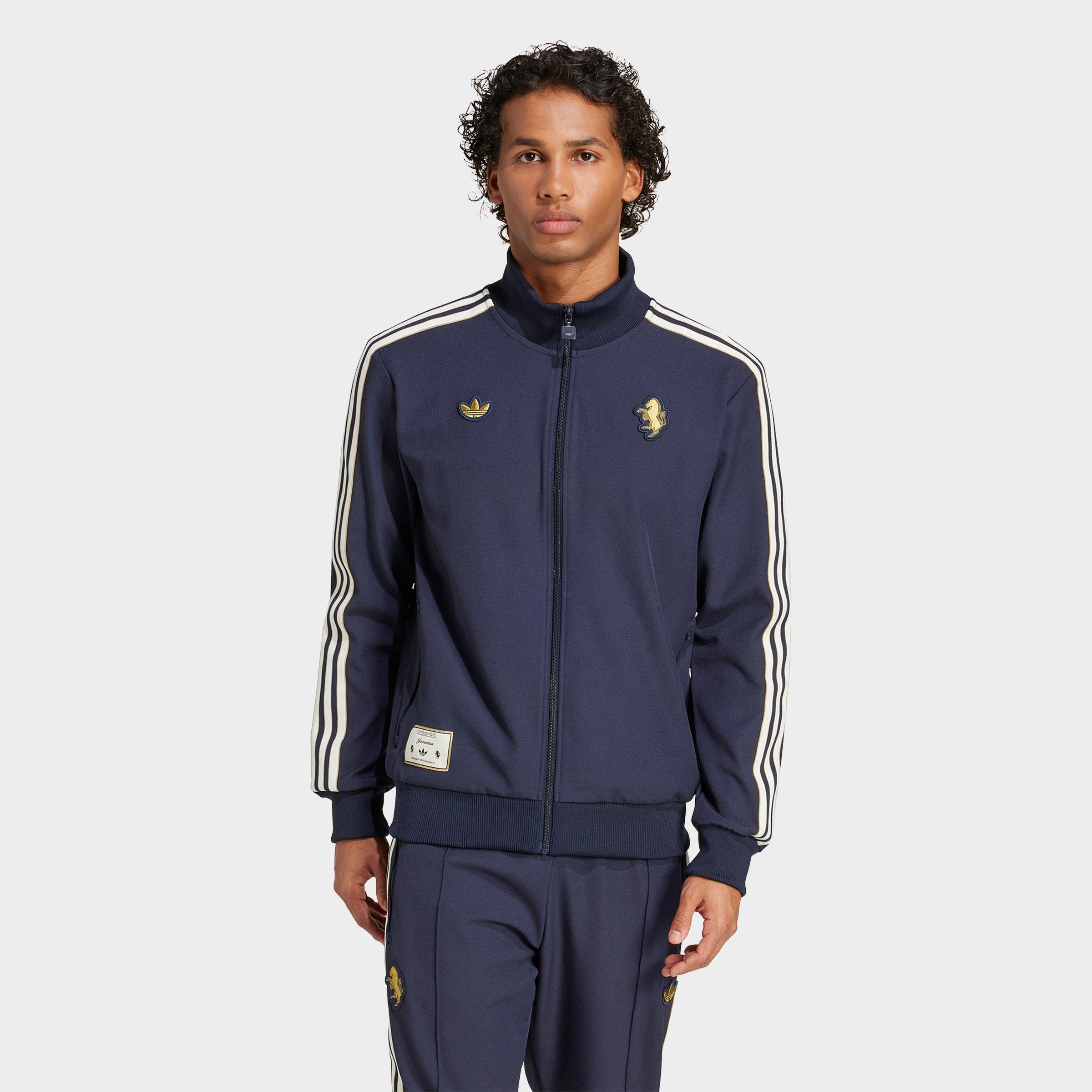 Adidas Men's Juventus Terrace Icons Track Jacket in Blue/Ink Size Medium Polyester