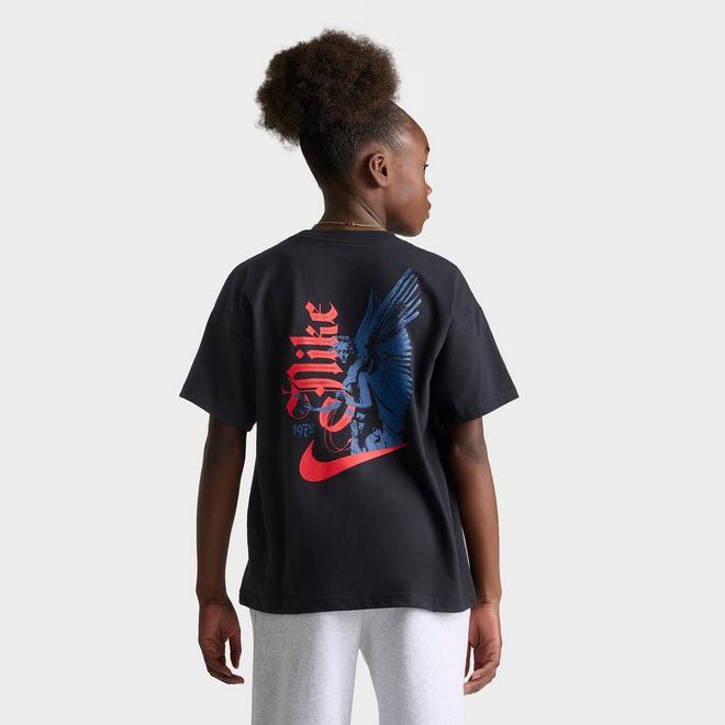 Big Kids' Nike Sportswear Nike Wings Back Hit T-Shirt