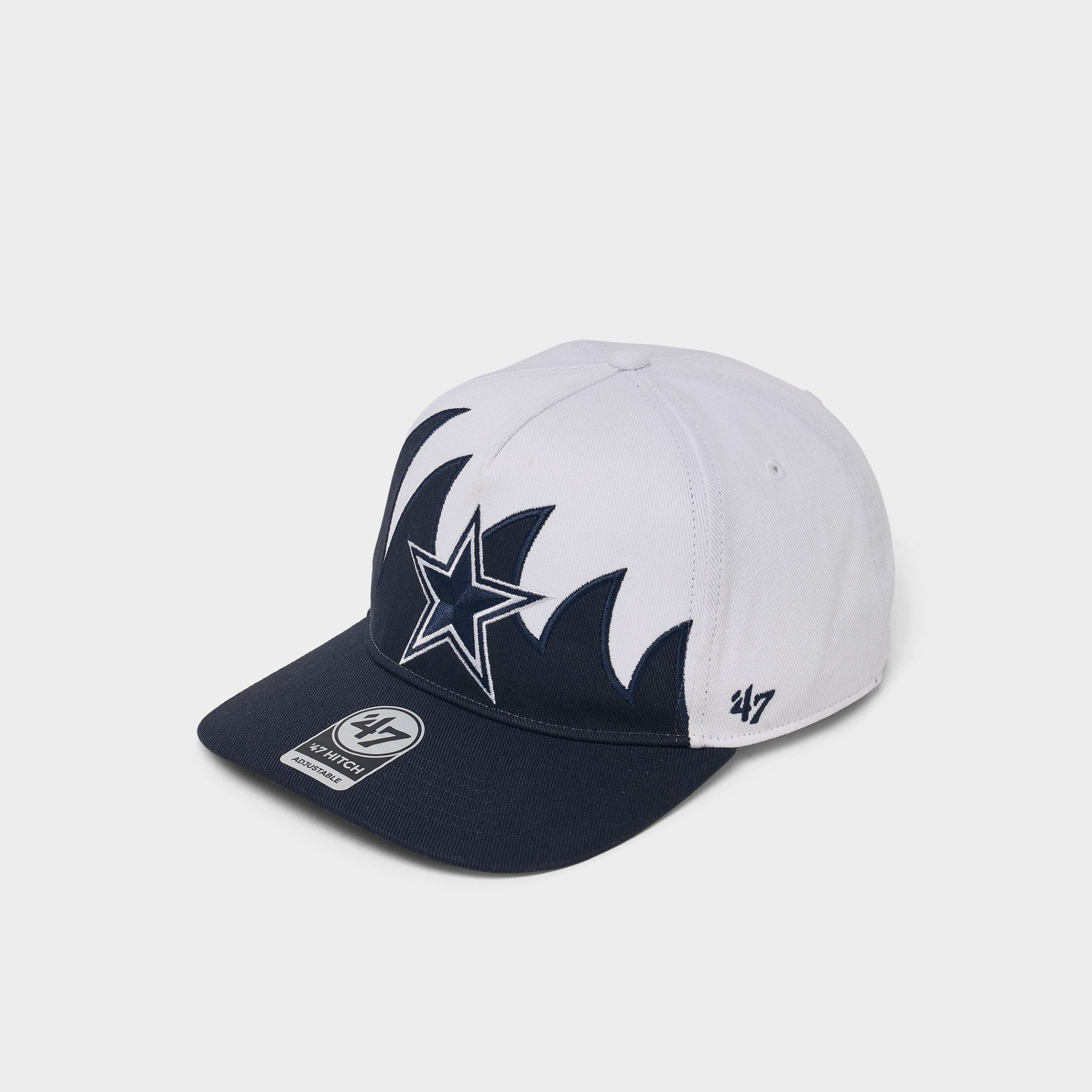 47 Brand Kids '47 Dallas Cowboys NFL HITCH Jagged Snapback Hat in White/Navy