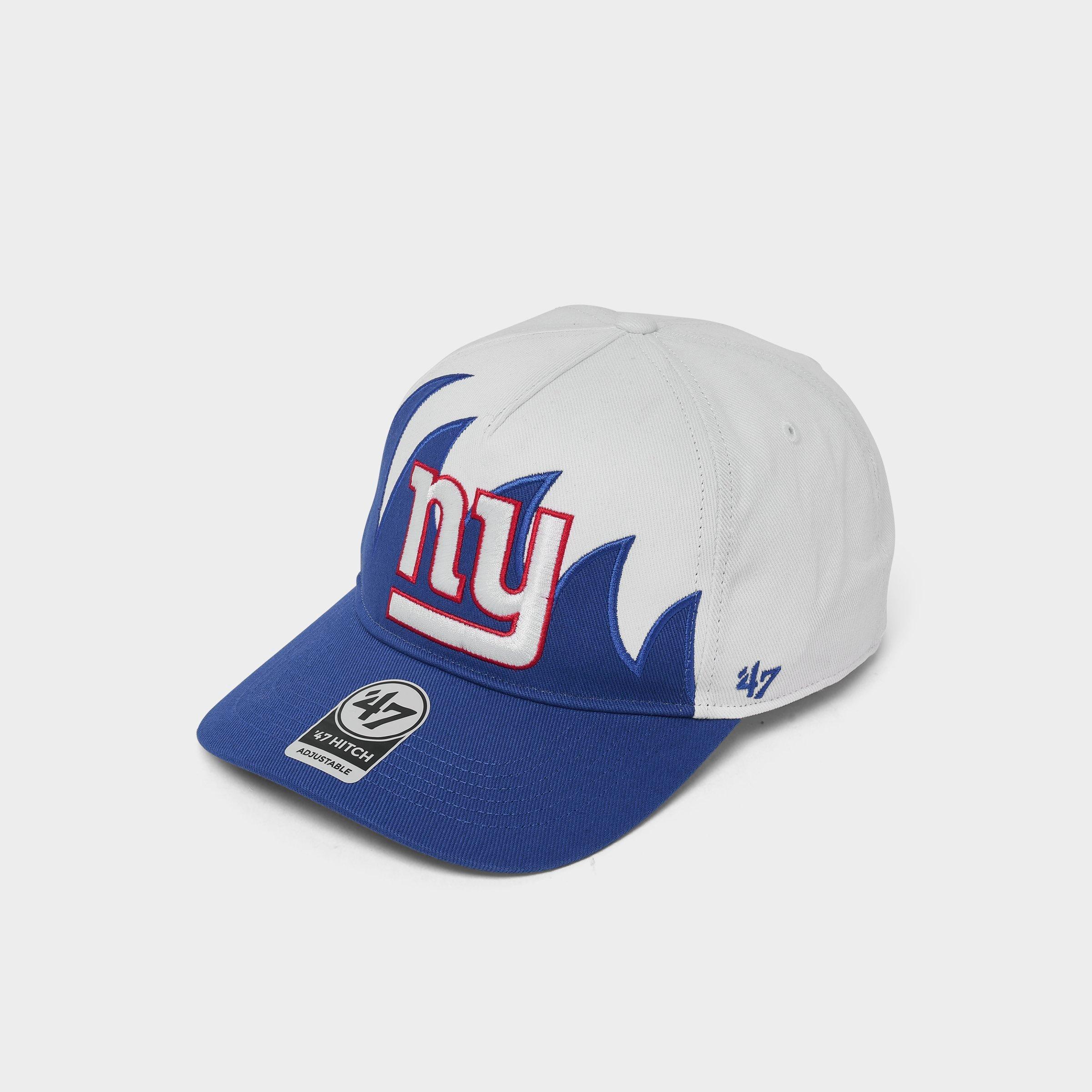 47 Brand '47 New York Giants NFL HITCH Jagged Snapback Hat in White/Blue