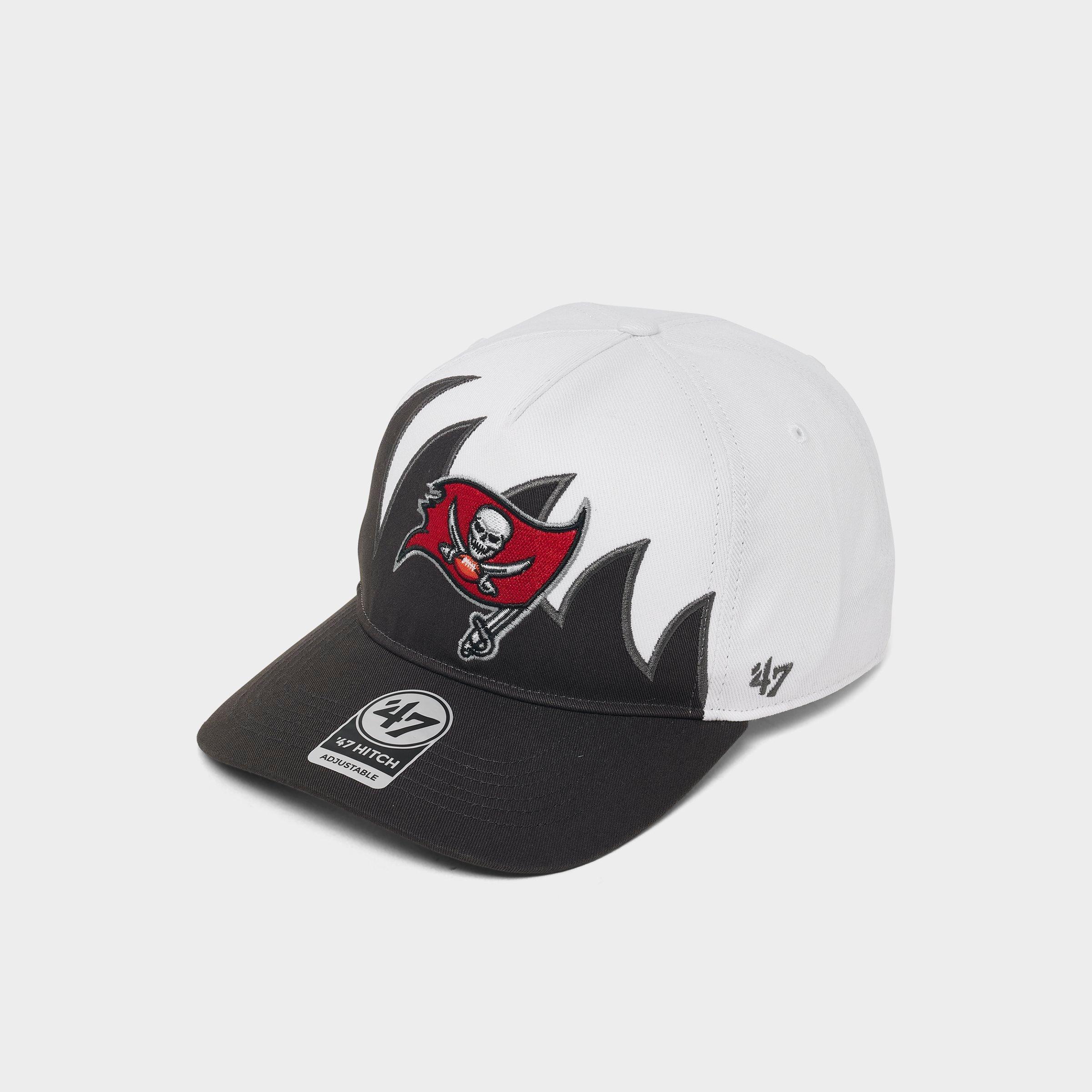 47 Brand ’47 Tampa Bay Buccaneers NFL HITCH Jagged Snapback Hat in White/Charcoal