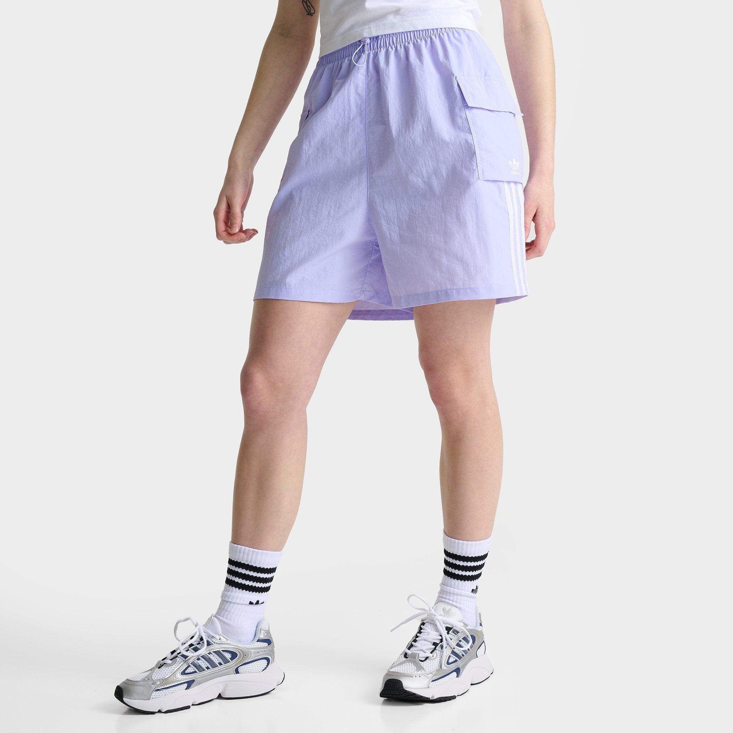 Shop Adidas Originals Adidas Women's Originals Adicolor Cargo Lifestyle Shorts In Purple/violet Tone