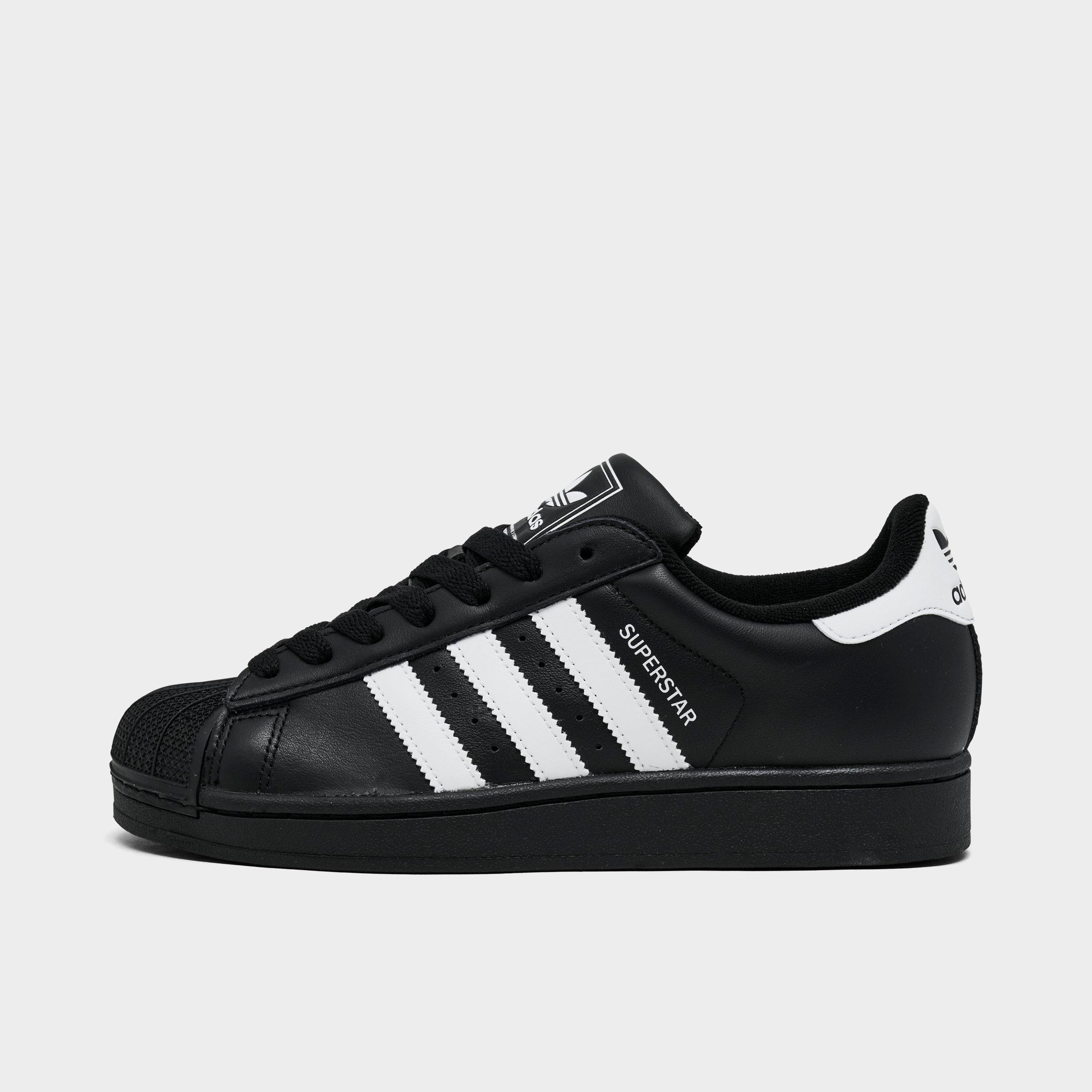 Adidas Women's Originals Superstar II Casual Shoes in Black/Core Black Size 9 Leather