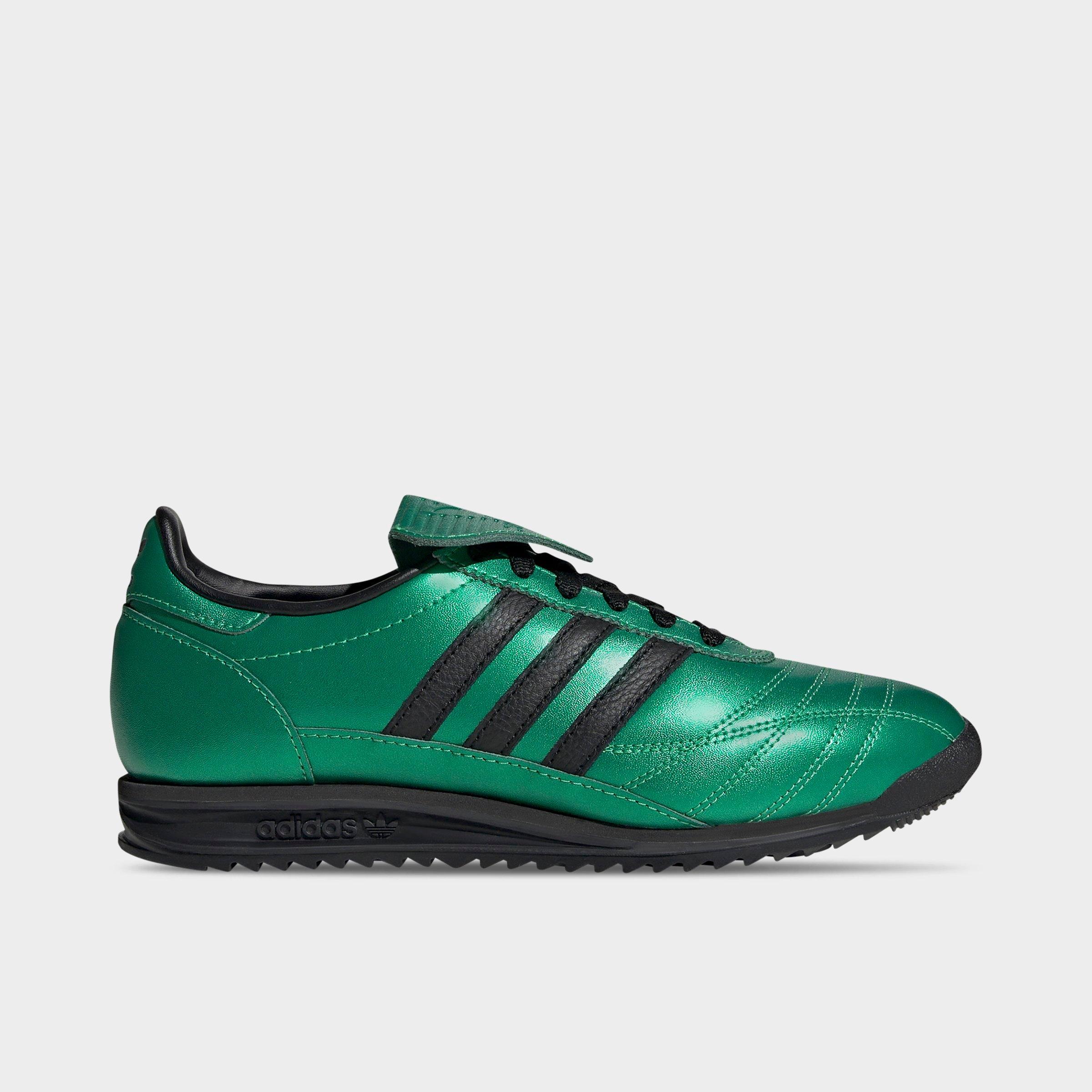 Adidas Women's Originals SL 72 SE Casual Shoes in Green/Semi Screaming Green Size 9 Leather