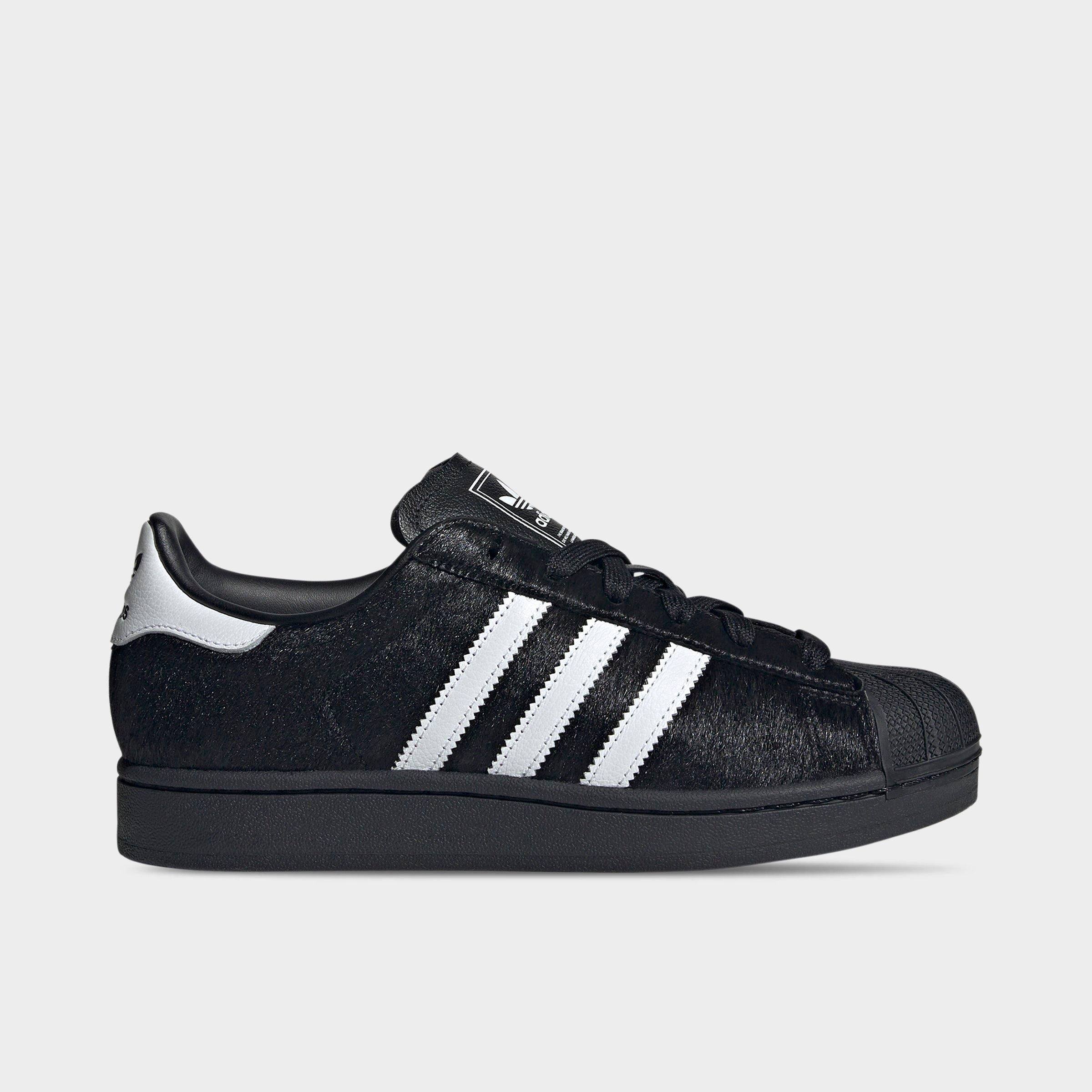 Adidas Women's Originals Superstar Casual Shoes in Black/Black Size 6.5 Leather