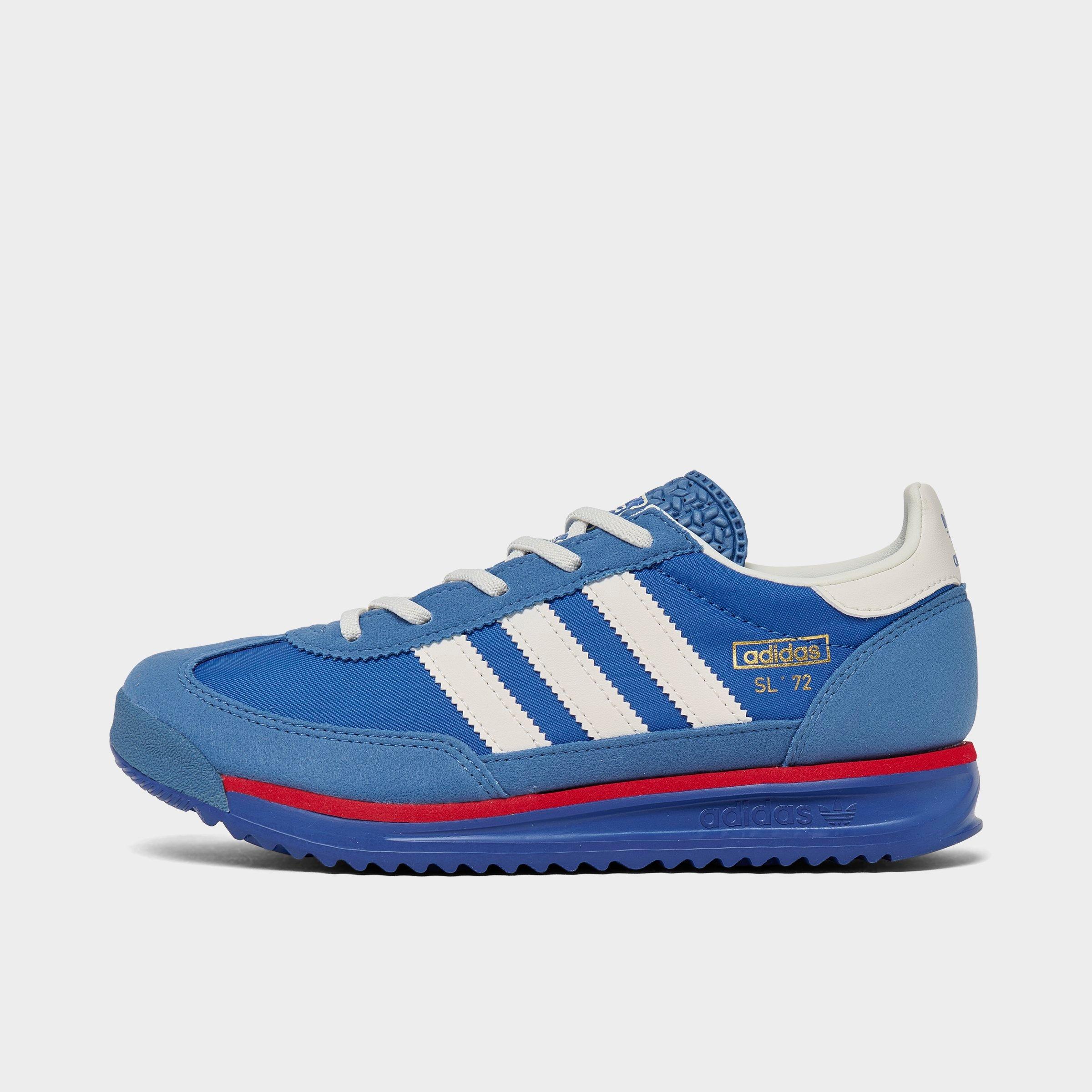 Adidas Originals Big Kids Blue Sl 72 Rs Sneakers In Blue/core White/better Scarlet