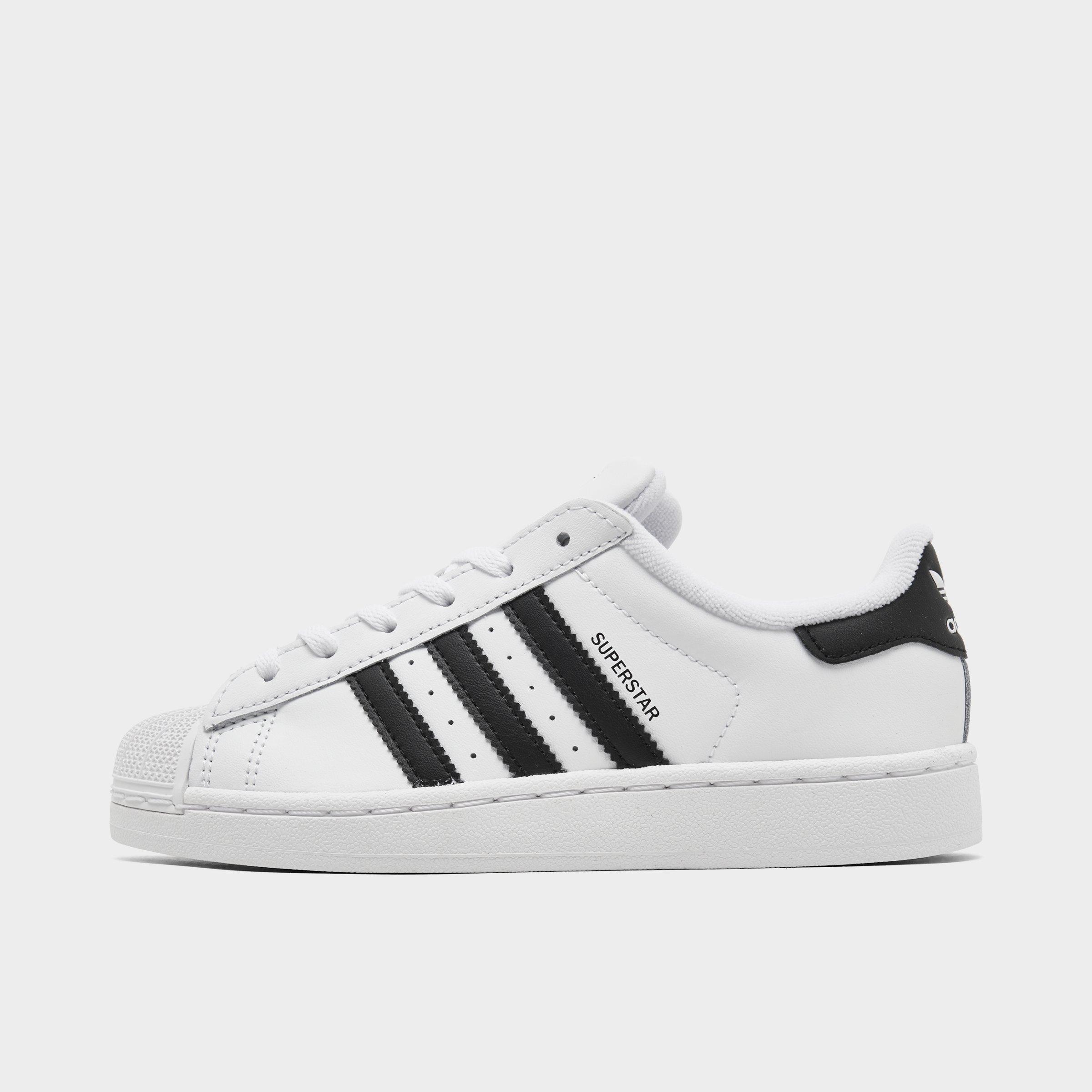 Adidas Little Kids' Originals Superstar II Casual Shoes in White/Cloud White Size 10.5 Leather