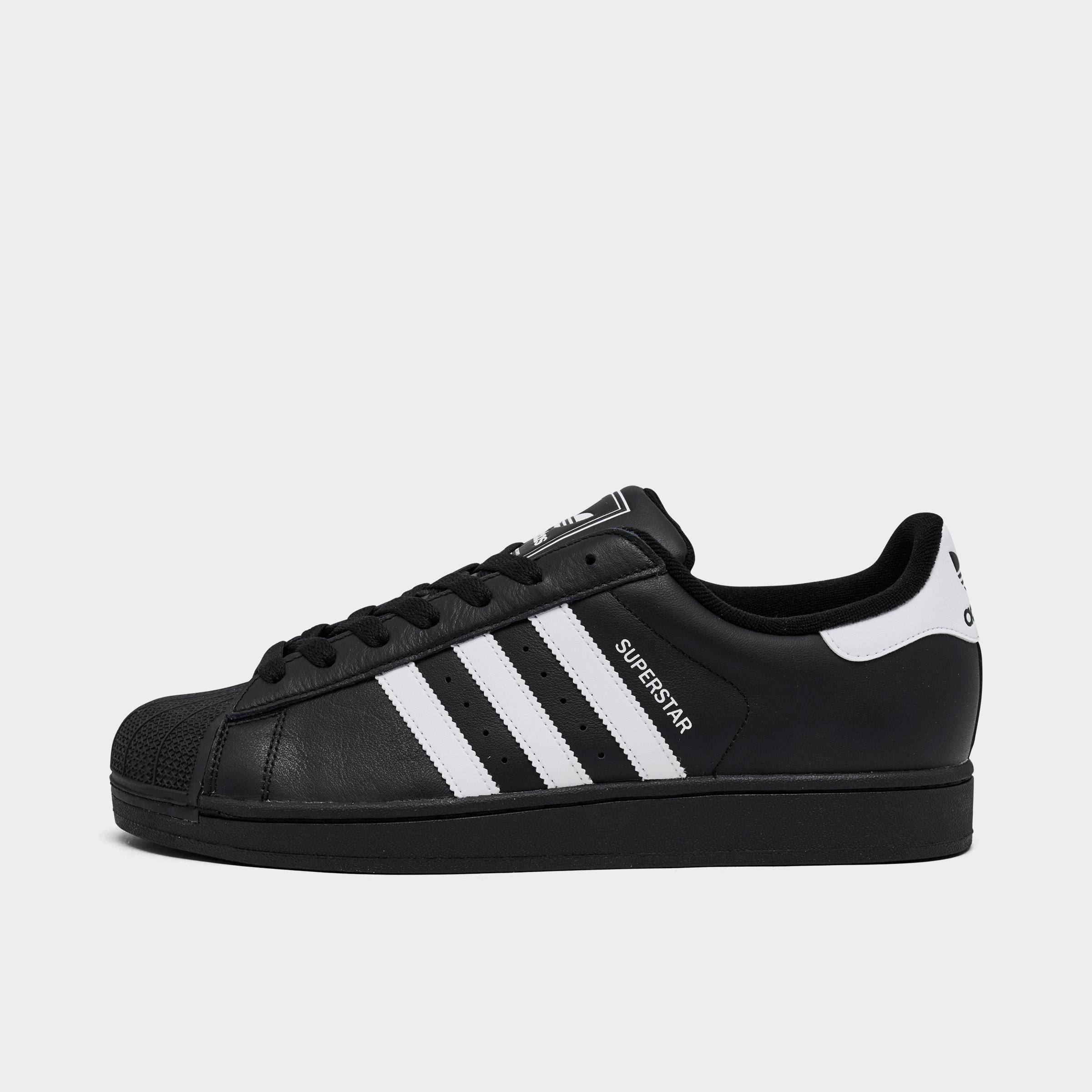Adidas Men's Originals Superstar II Casual Shoes in Black/Black Size 7 Leather/Suede