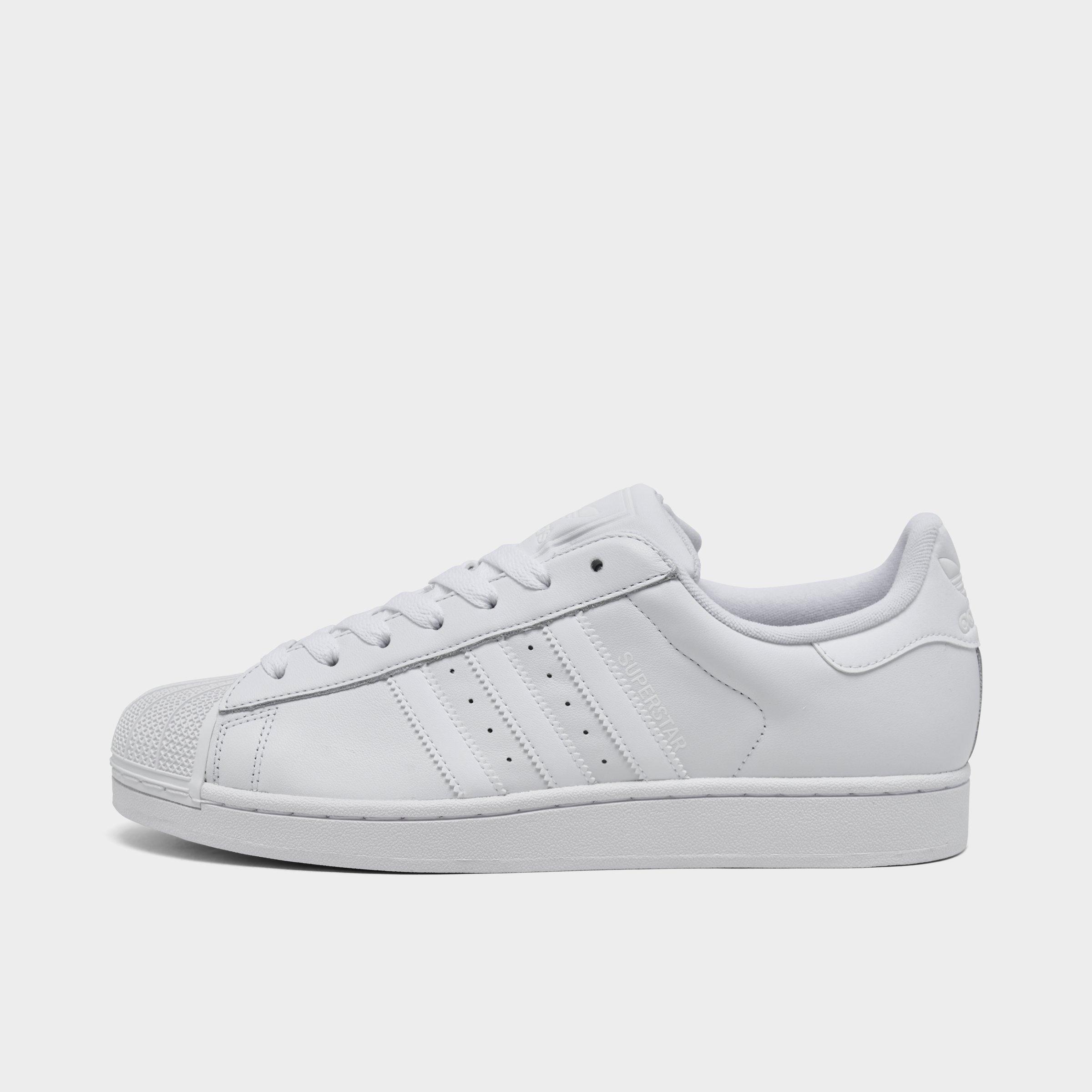 Adidas Men's Originals Superstar II Casual Shoes in White/White Size 4 Leather/Suede