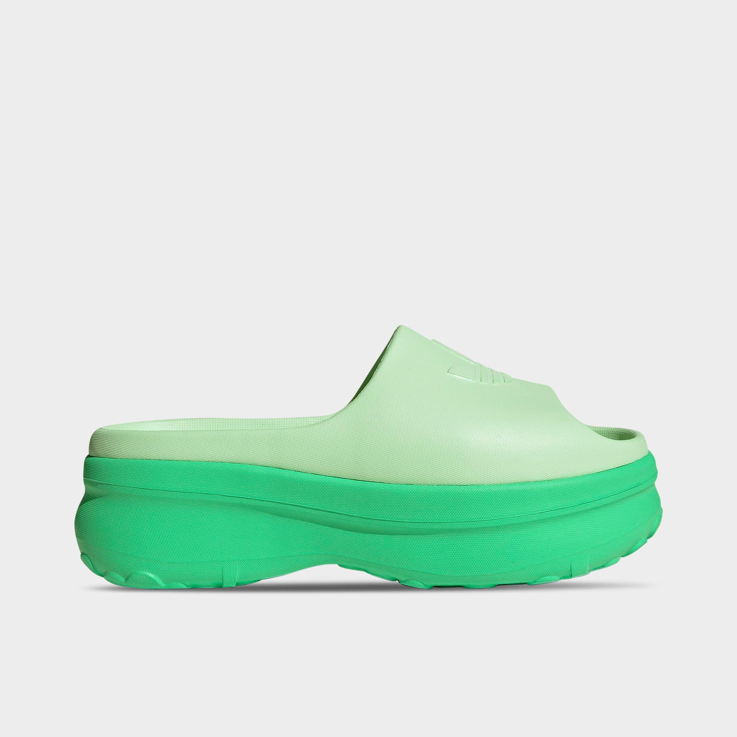 Adidas Women's Originals adiFOM Stan Smith Slide Sandals in Green/Energy Green Size 6