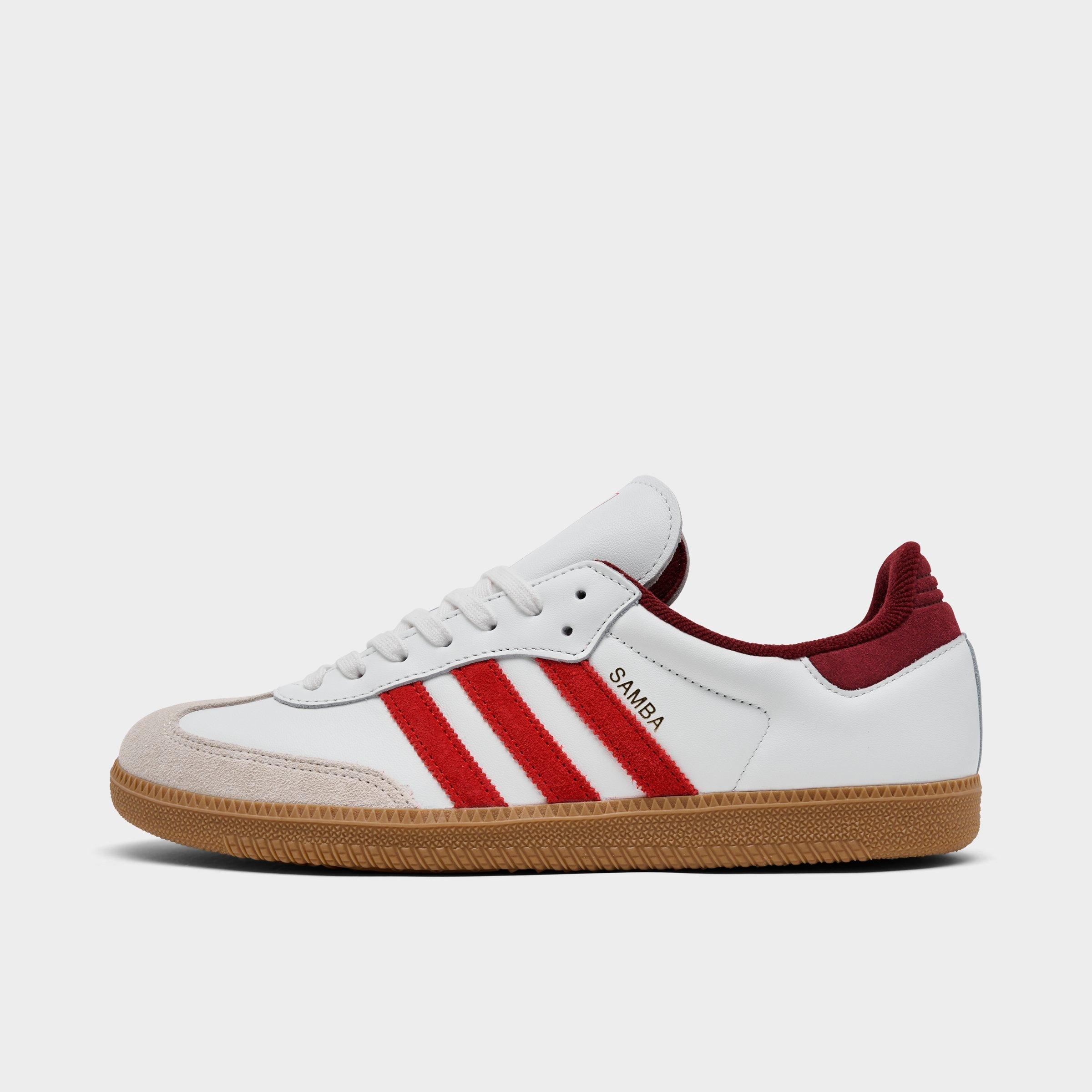 Adidas Men's Originals Samba OG Casual Shoes in Red/White/Core White Size 11.5 Leather/Suede