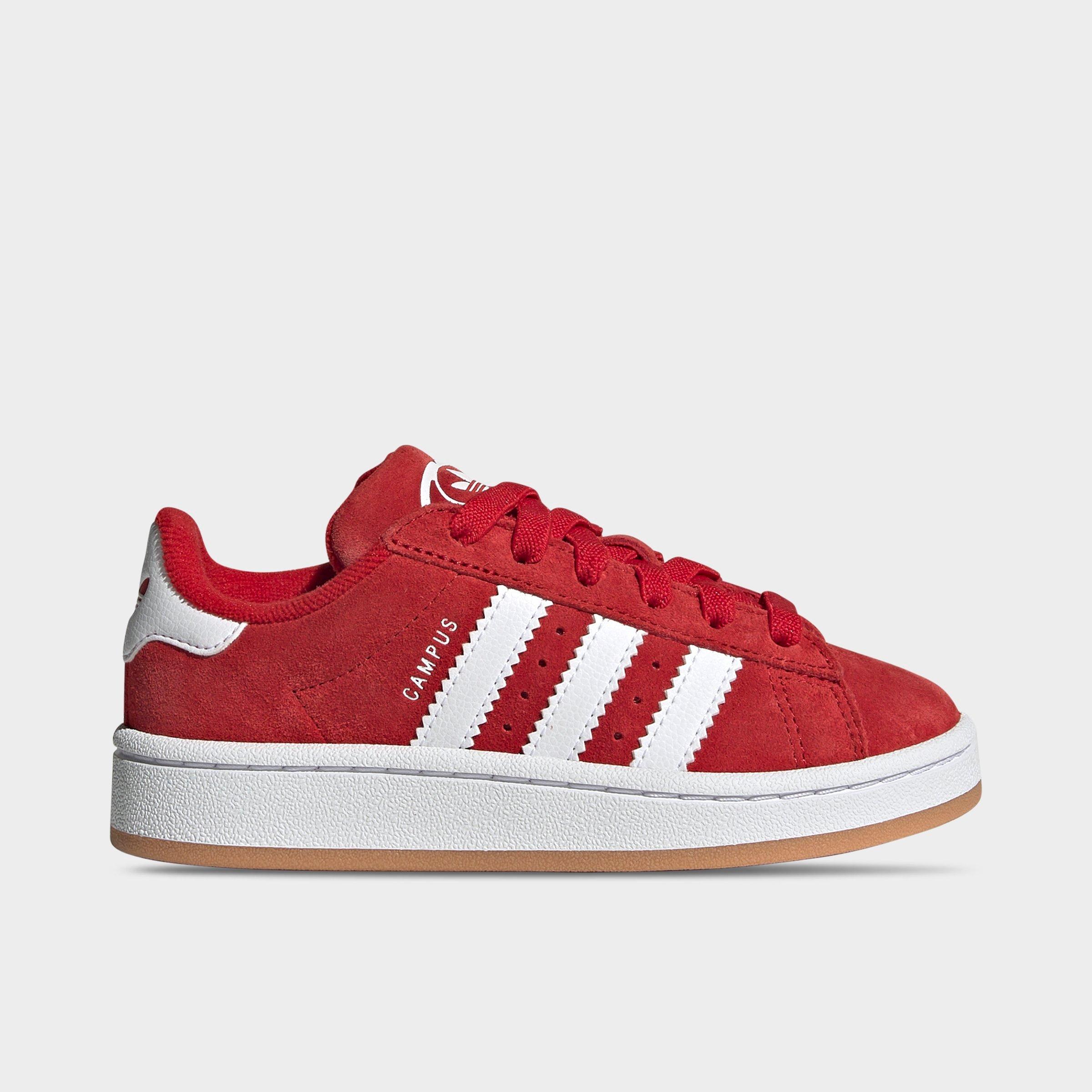 Adidas Little Kids' Originals Campus 00s Stretch Lace Casual Shoes in Red/Better Scarlet Size 12.5 Suede