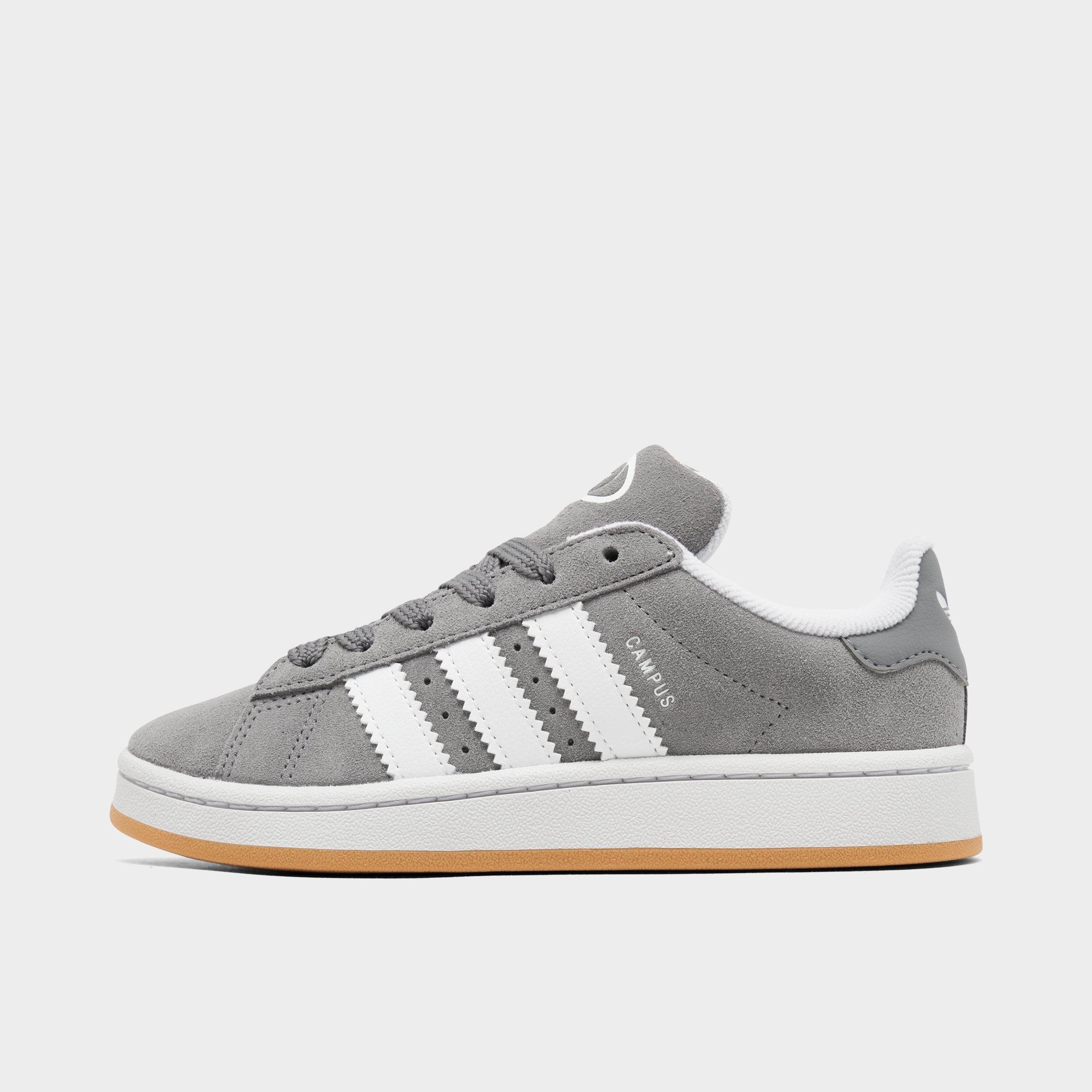 Adidas Originals Adidas Little Kids' Originals Campus 00s Stretch Lace Casual Shoes In Grey/white/gum