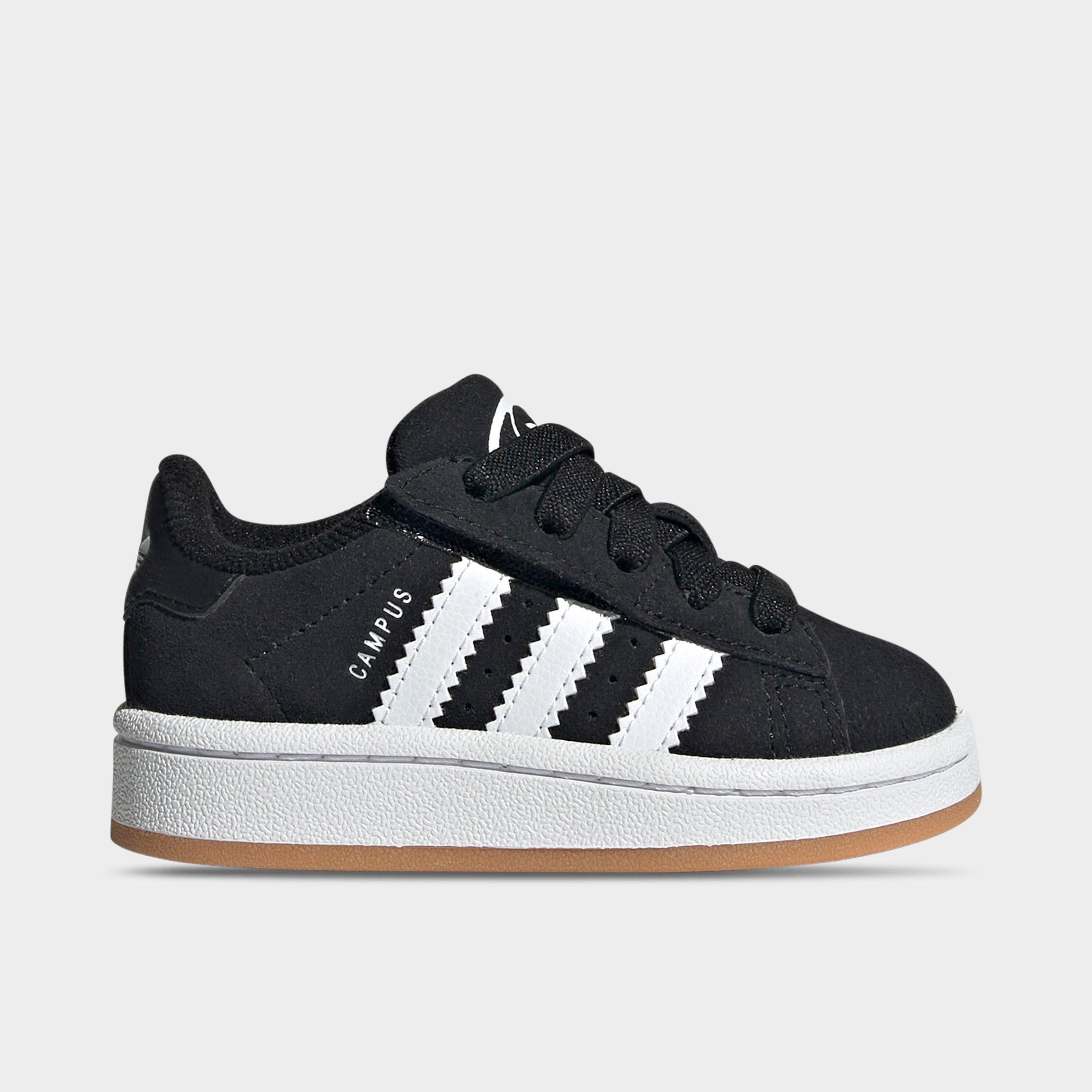 adidas Kids Toddler Originals Campus 00s Comfort Closure Stretch Lace Casual Shoes in Black/White/Gum Size: 4.0