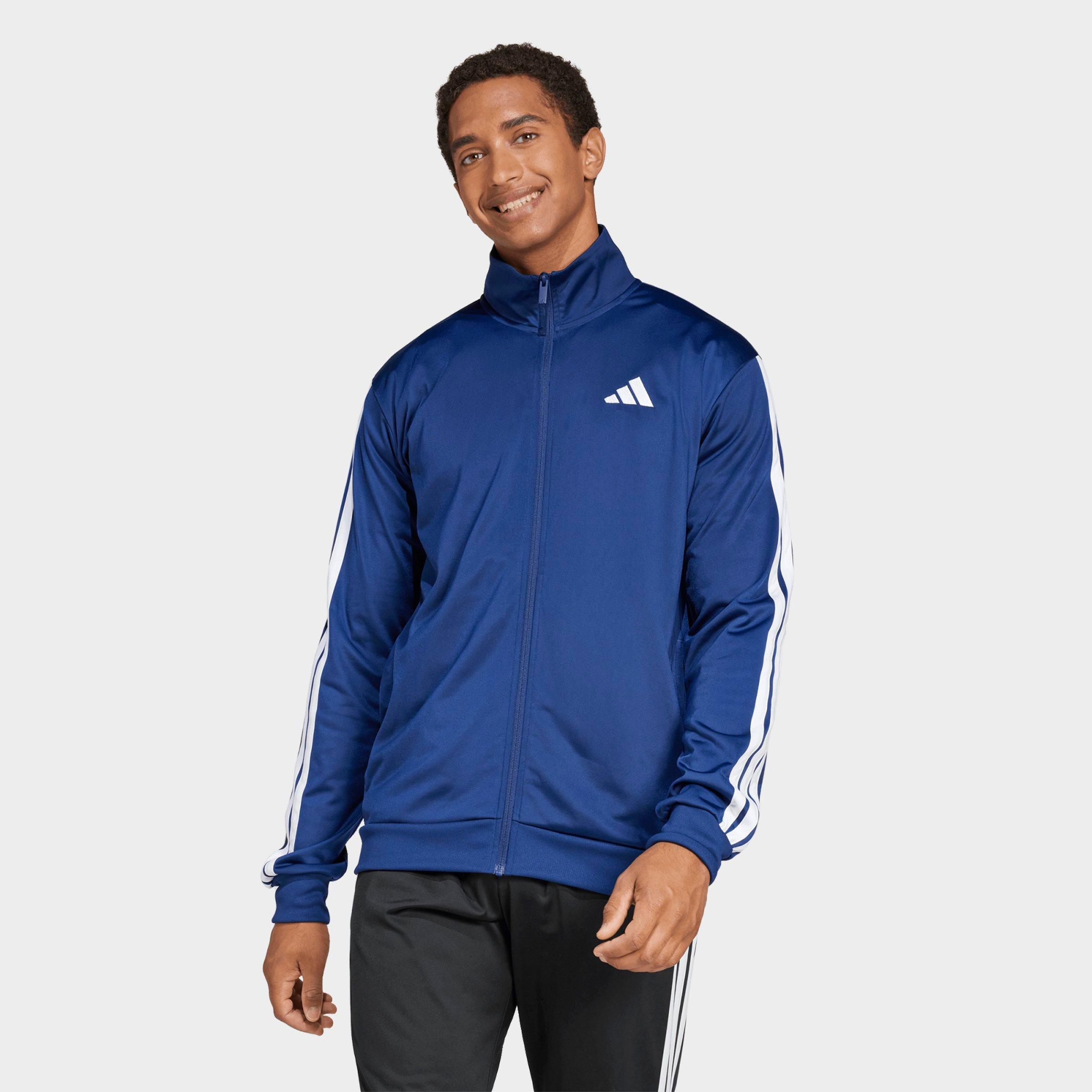 adidas Men's Dayready Track Jacket in Dark Blue Size: 3XL
