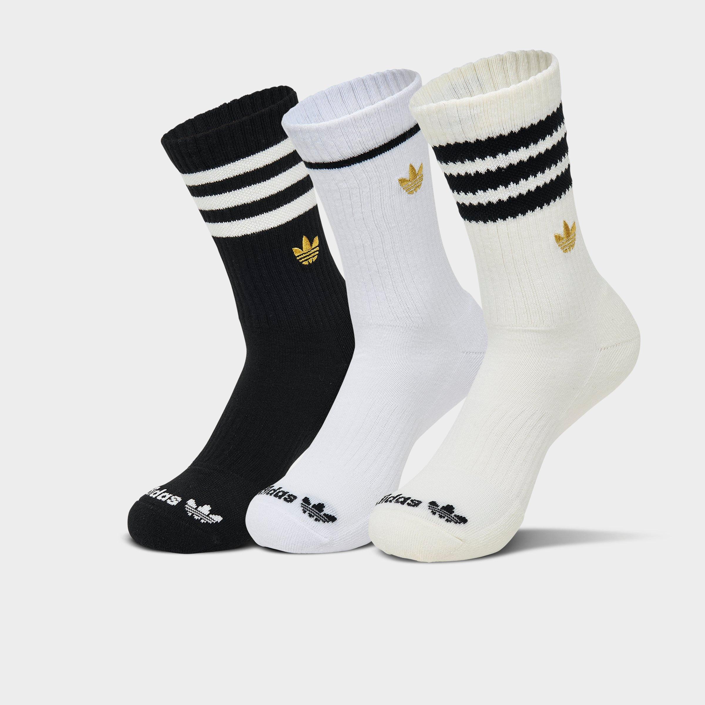 adidas Originals Trefoil Cushion Crew Socks (3-Pack) Size: Large