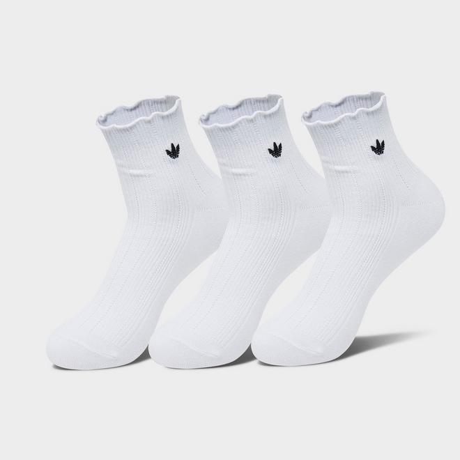 Women's adidas Originals Ruffle Quarter Socks (3-Pack)