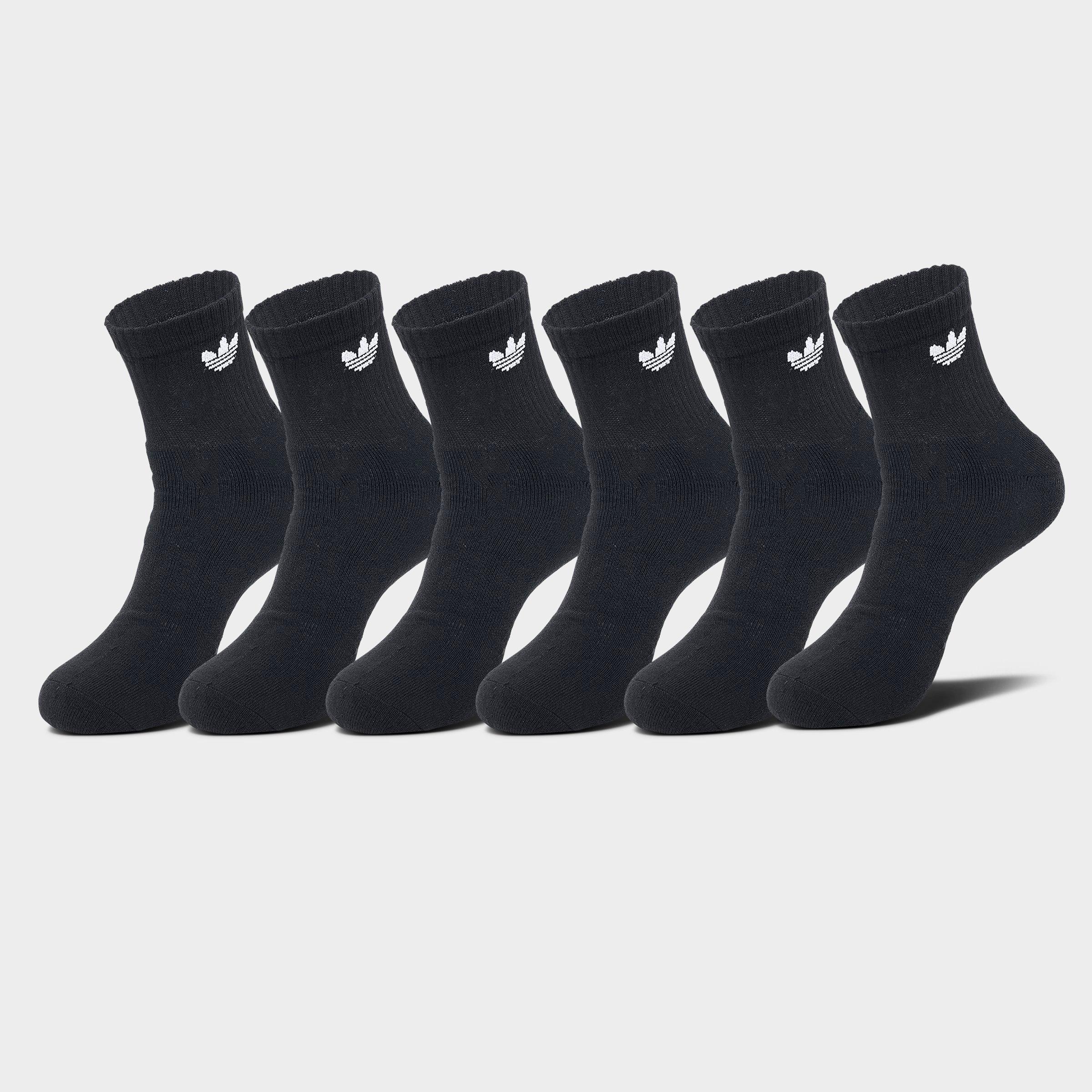 adidas Men's Originals Trefoil 2.0 Quarter Socks (6-Pack)