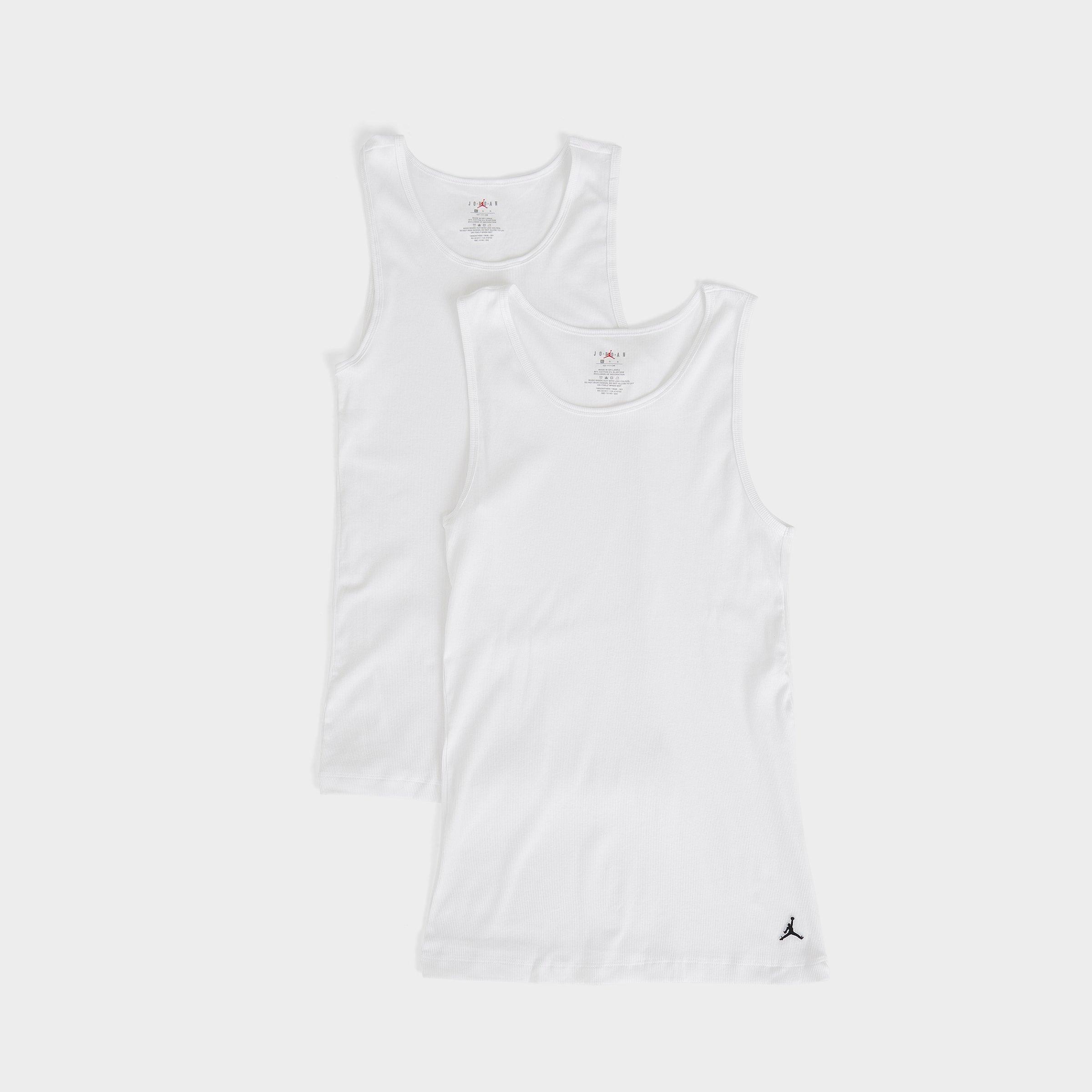 Jordan Men's Flight Base Tank Top (2-Pack) in White Size: XL