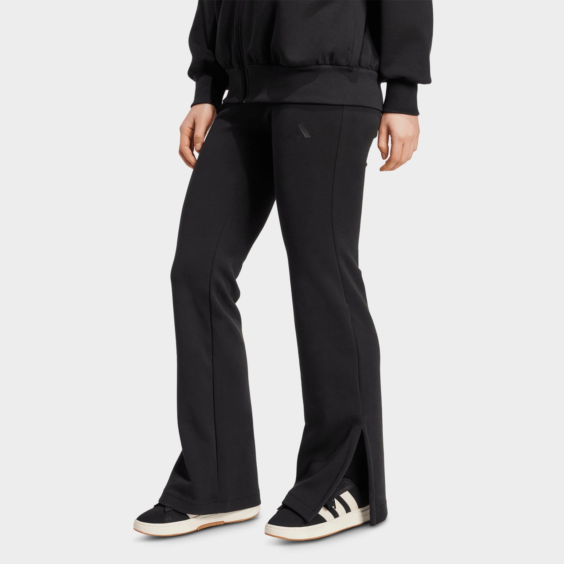 adidas Women's Sportswear Soft Lux Flared Pants in Black Size: XL