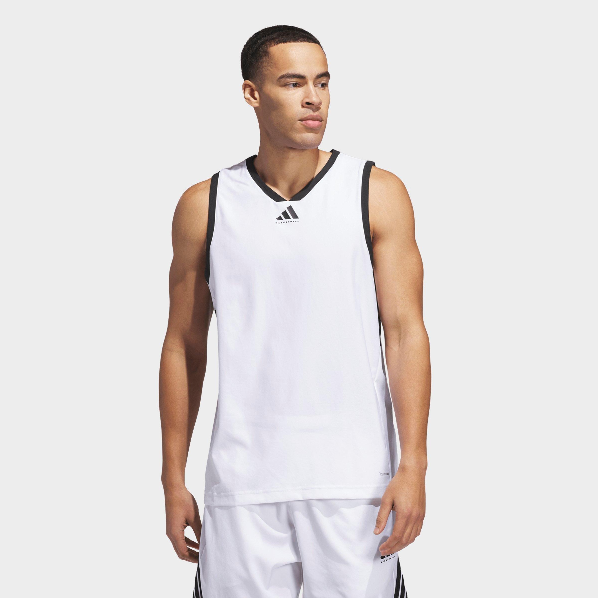 adidas Men's Crazy Lite Basketball Jersey in White/Black Size: Small