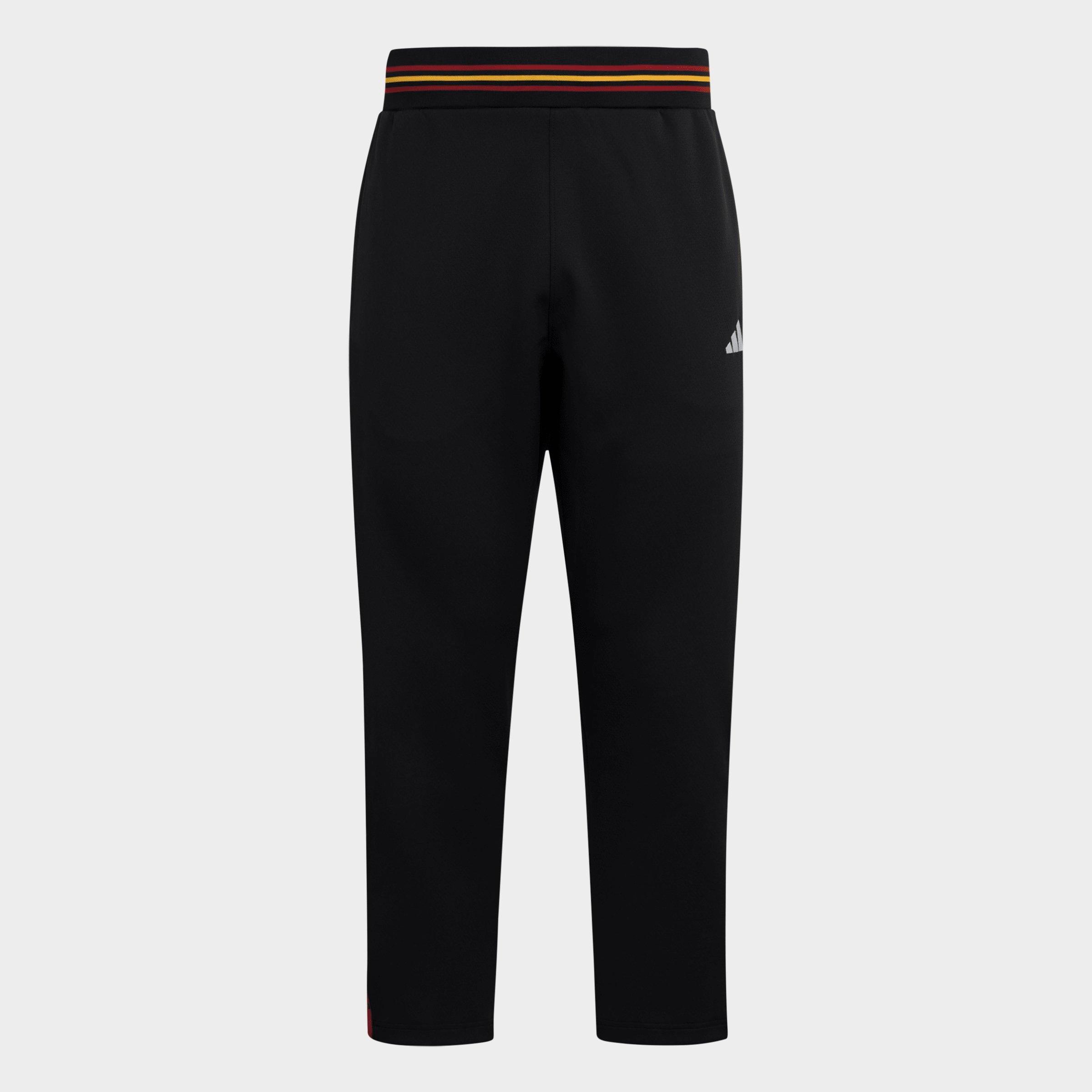 adidas Men's Louisville Cardinals Basketball Pants in Black/Team Power Red Size: Medium