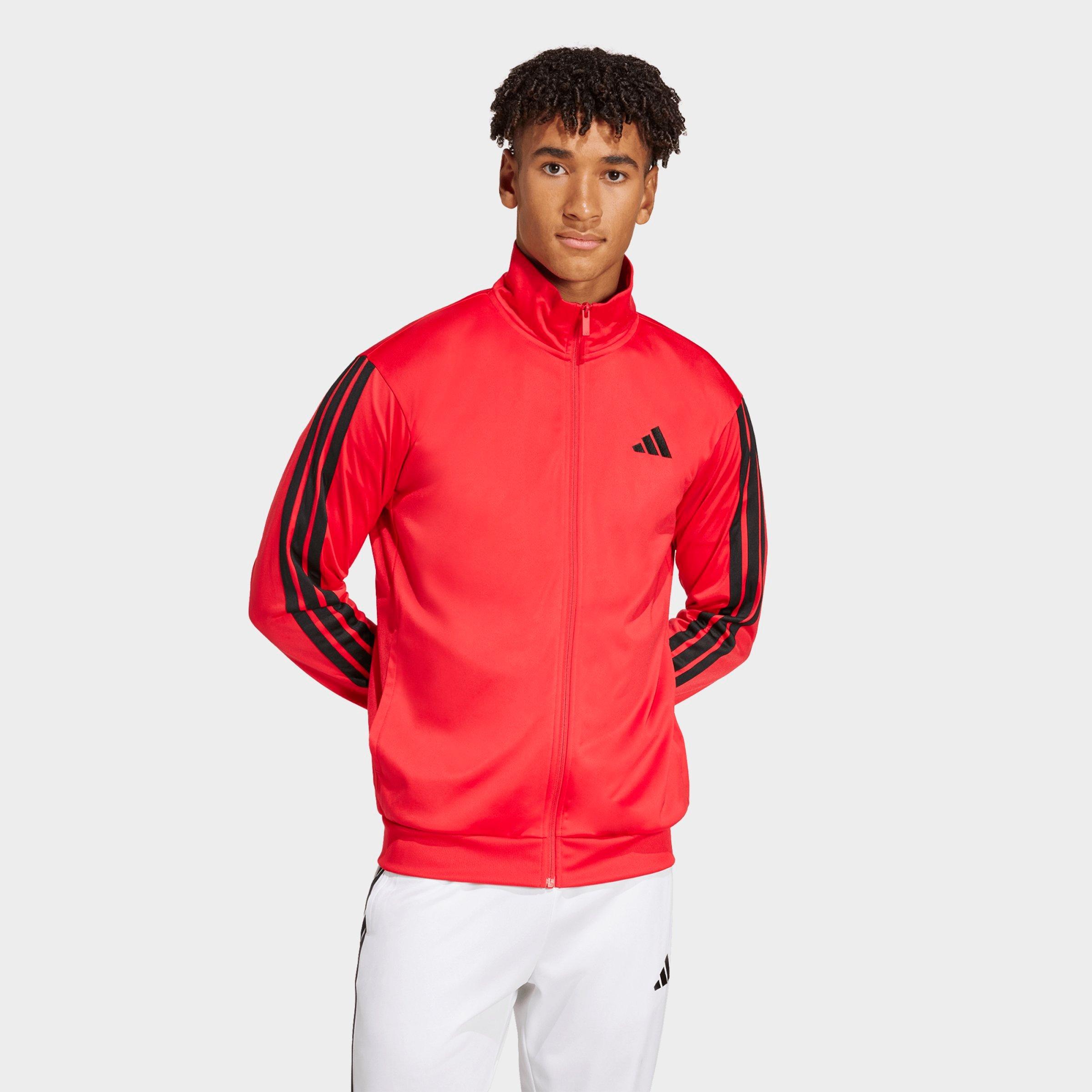 adidas Men's Dayready Track Jacket in Pure Ruby Size: 2XL