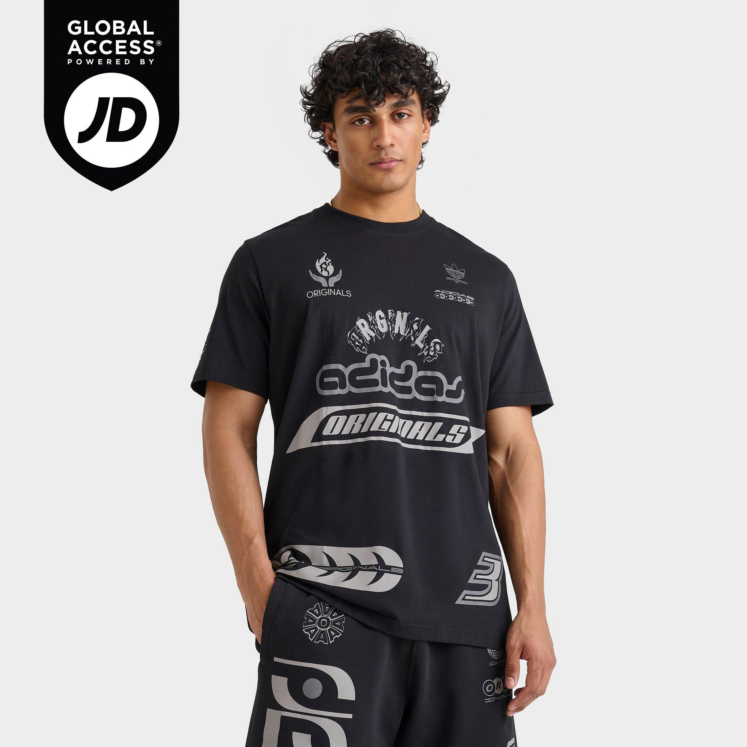 ★アディダス adidas Originals Graphic Tシャツ黒関税込 セール】グラフィック モノグラムTシャツ / アディダス
