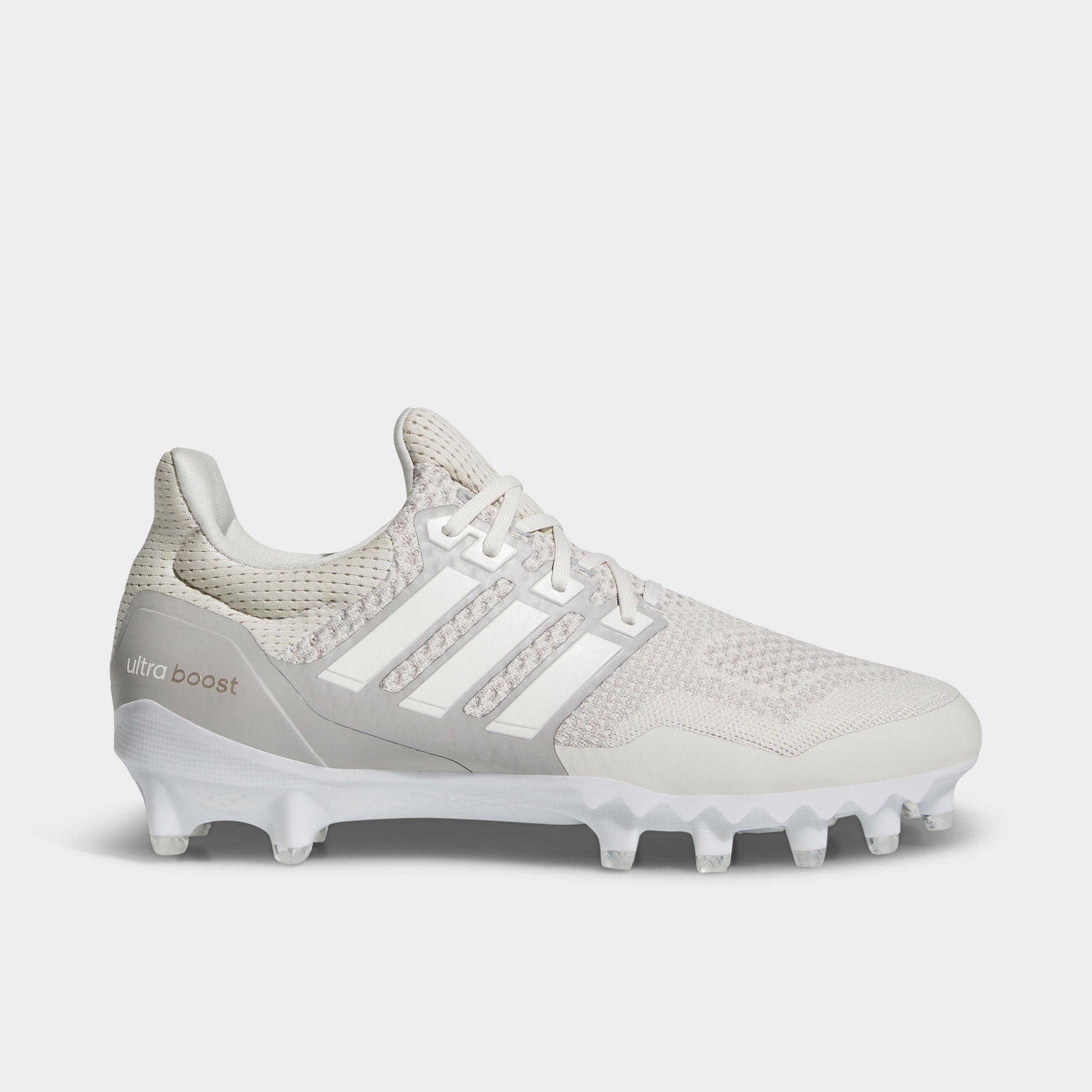 adidas Men's Ultraboost Football Cleats in Talc/Chalk White/Clear Granite Size: 9.0