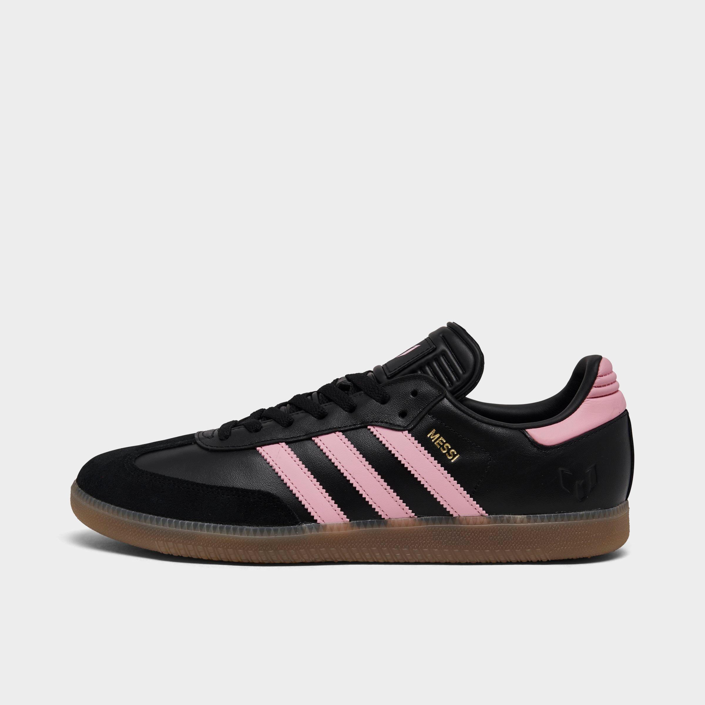 Adidas Originals Samba Messi Casual Shoes in Black/Pink/Black Size 6.5 Leather/Suede/Velvet