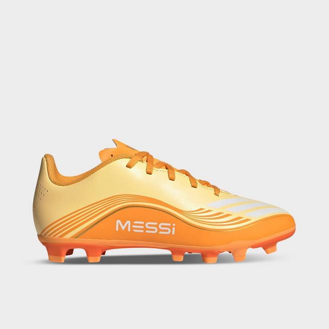 Little Kids' and Big Kids' adidas F50 Messi Club Firm Ground and Multi Ground Soccer Cleats
