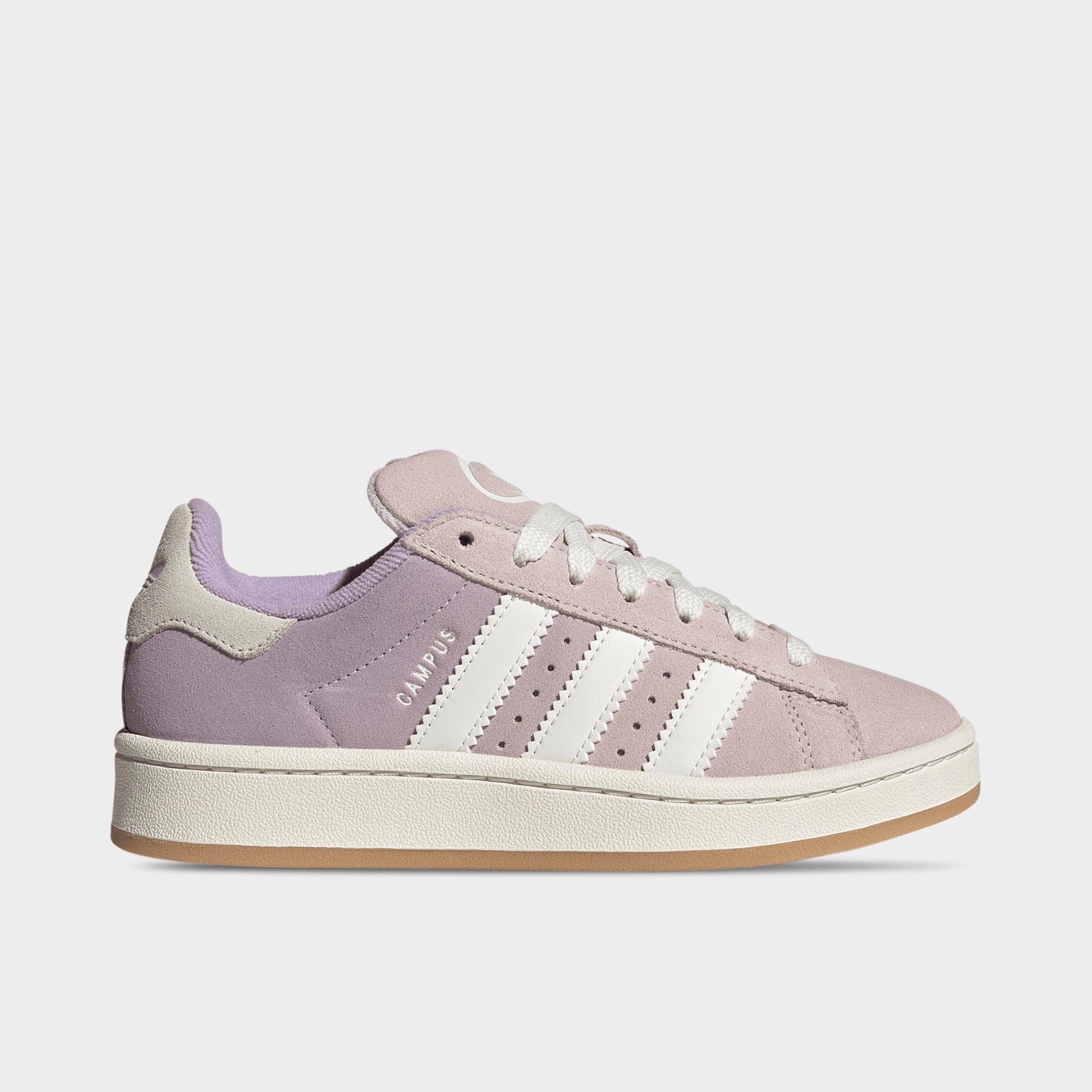adidas Big Kids Originals Campus 00s Casual Shoes in Almost Pink/Core White/Powder Plum Size: 6.5