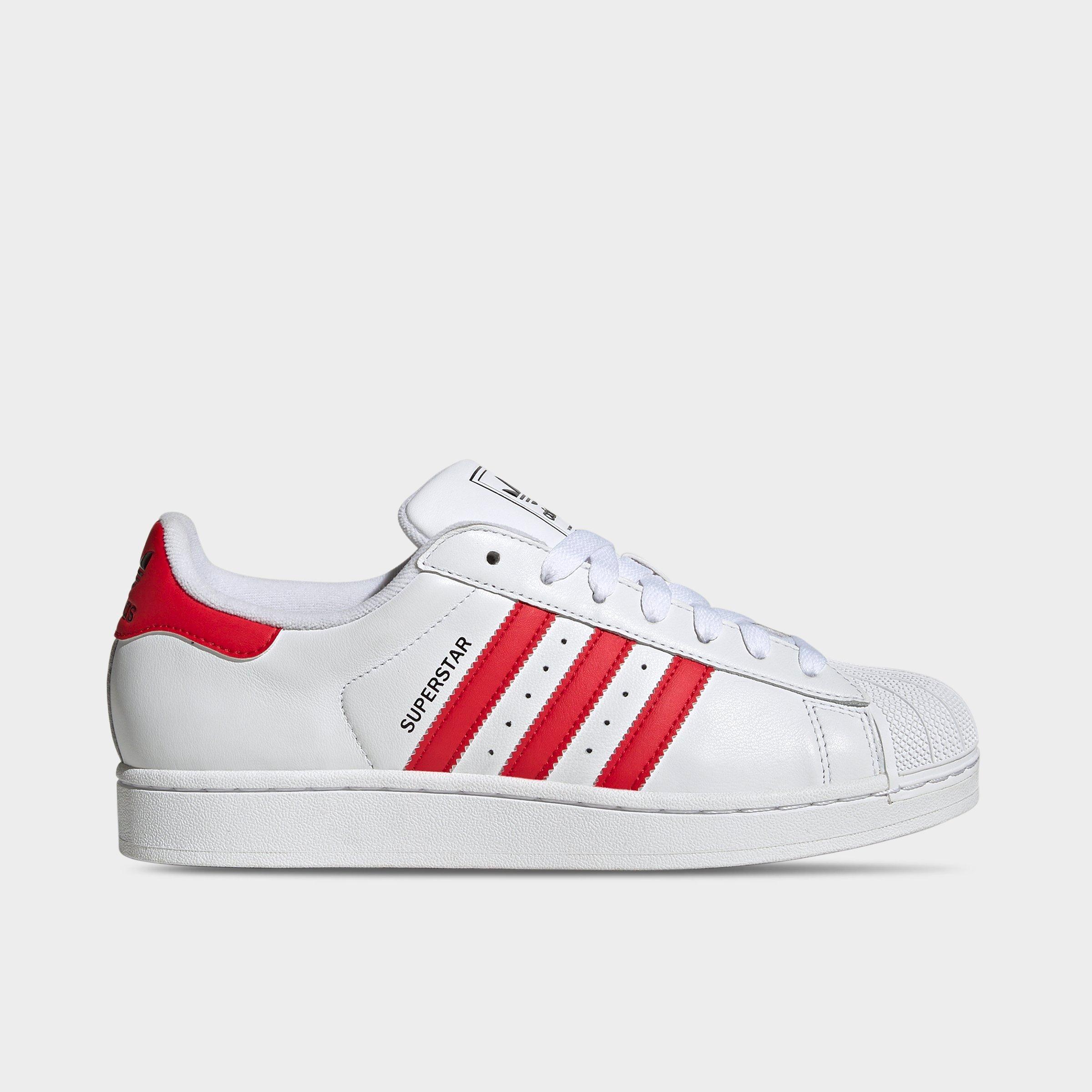 Adidas Men's Originals Superstar II Casual Shoes in Red/White/White Size 12.5 Leather/Suede