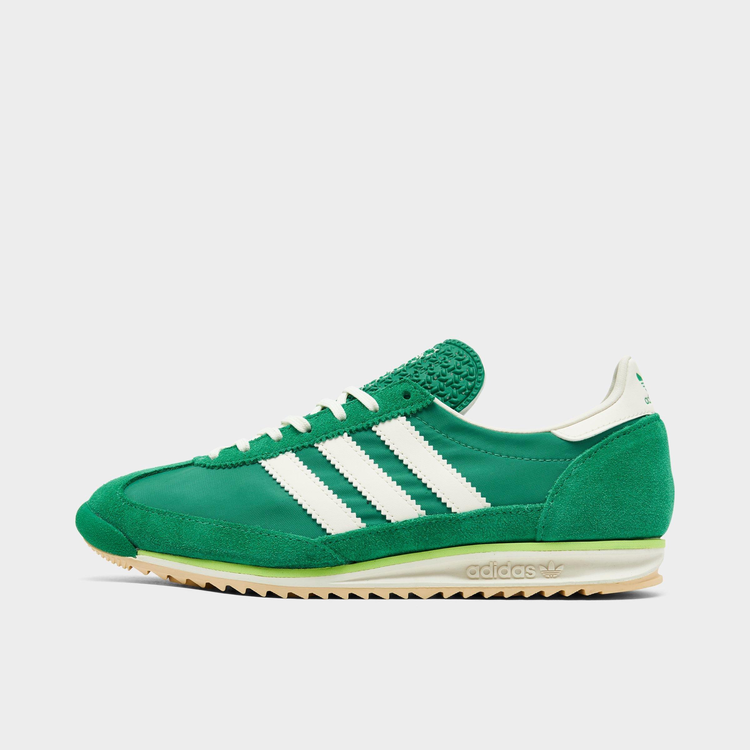 Adidas Women's Originals SL 72 Casual Shoes in Green/Court Green Size 5 Leather/Nylon