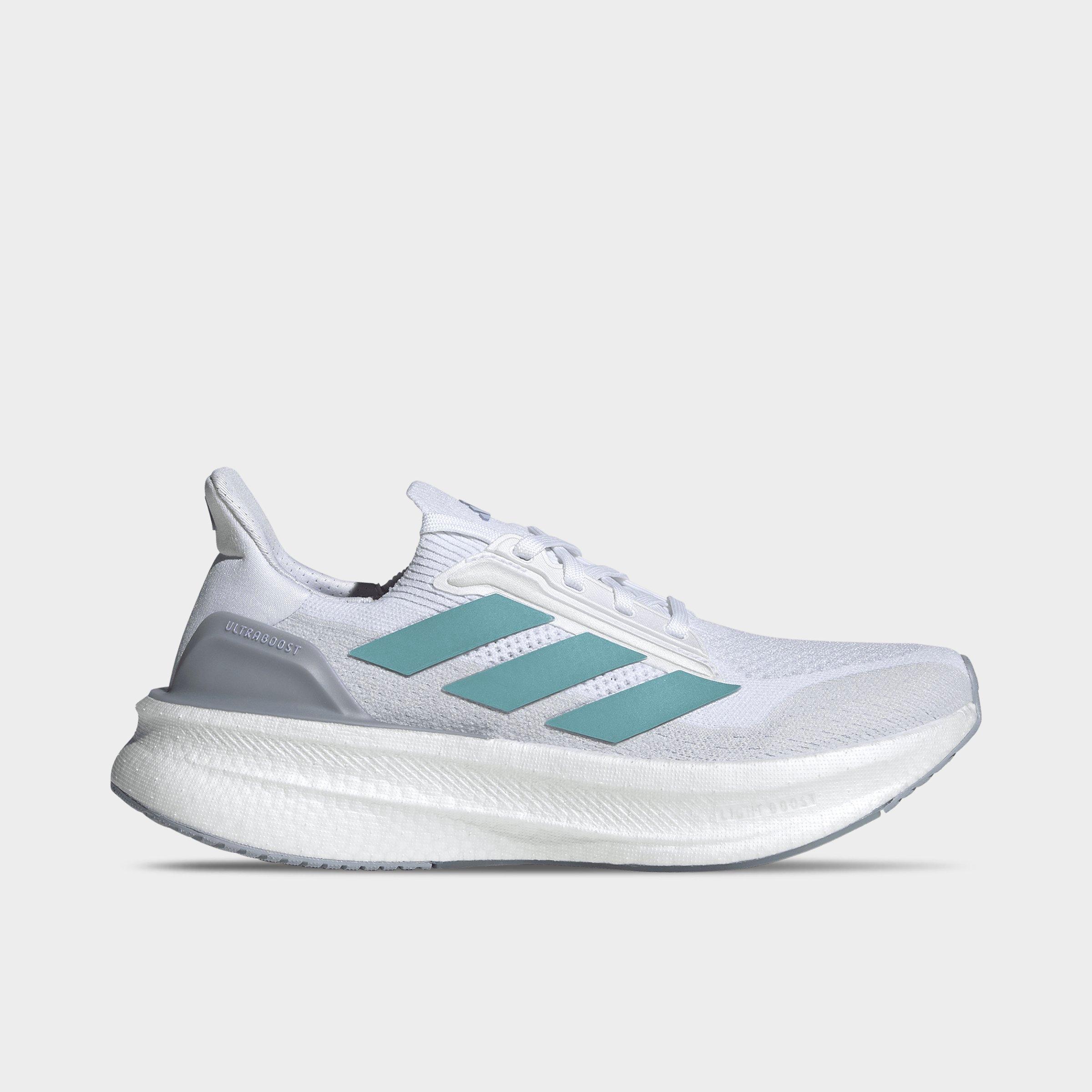 adidas Women's Ultraboost 5X Running Shoes in Cloud White/Mint Ton/Glow Purple Size: 8.0