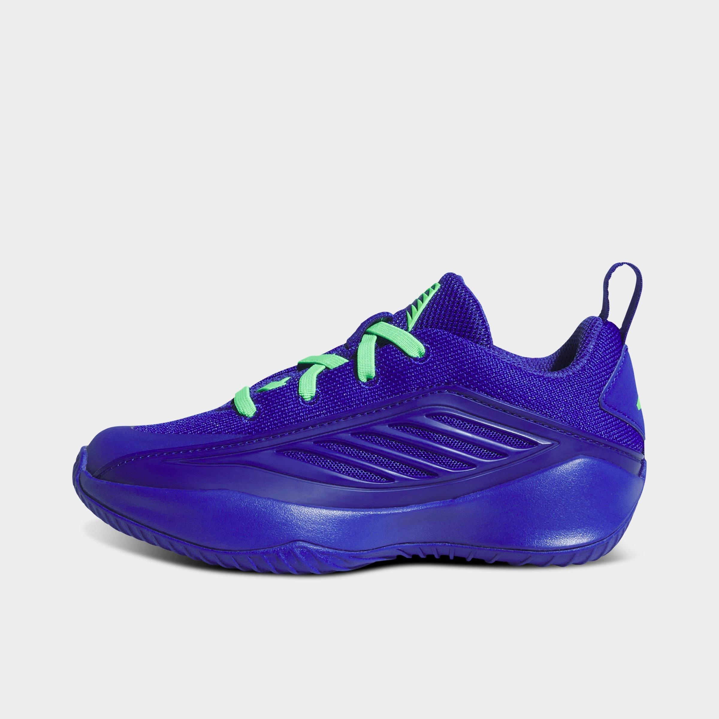 adidas Little Kids Believe That 1 Basketball Shoes in Lucid Blue/Court Green/Lucid Blue Size: 2.0