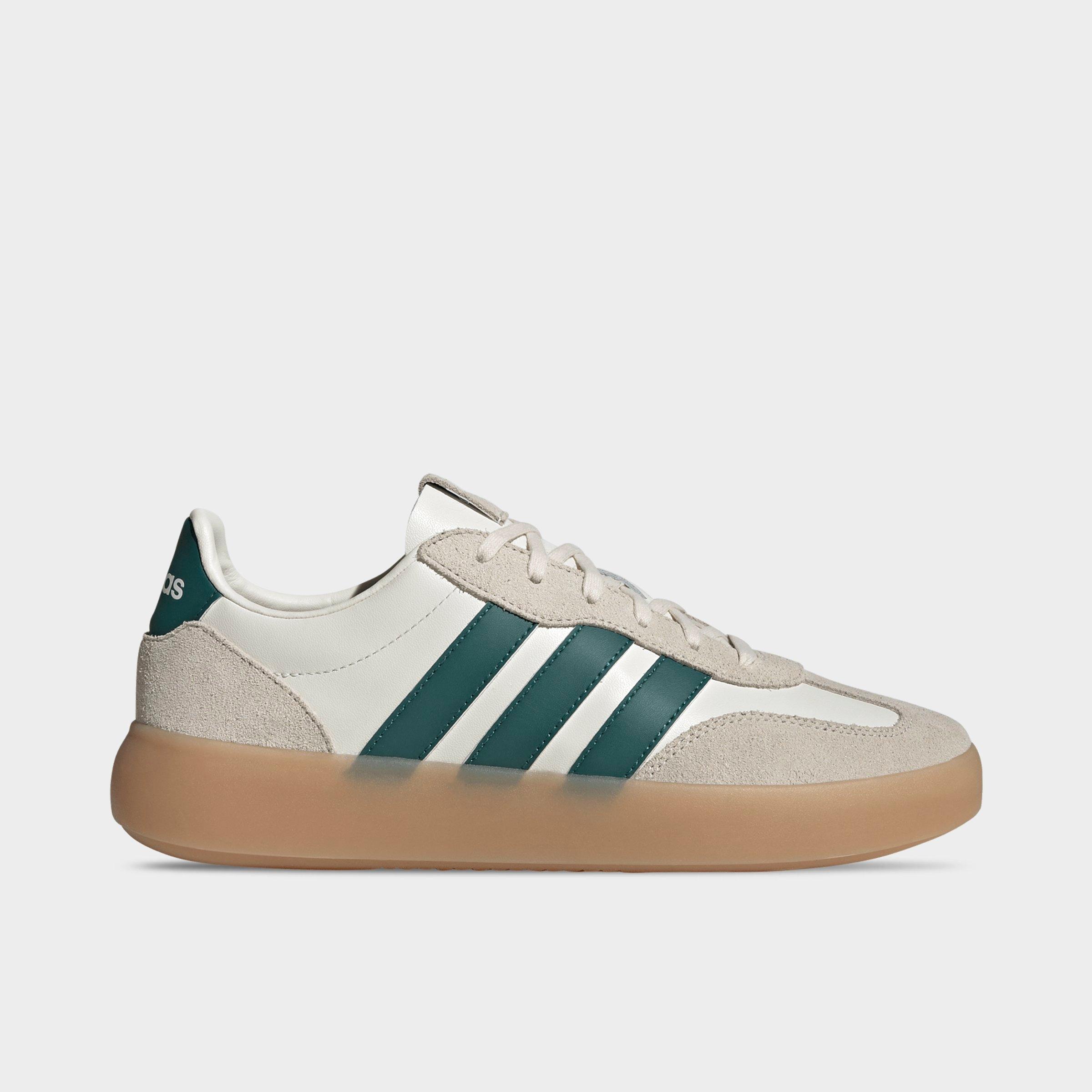 adidas Men's Barreda Decode Lux Casual Shoes in Off White/Collegiate Green/Wonder White Size: 7.5