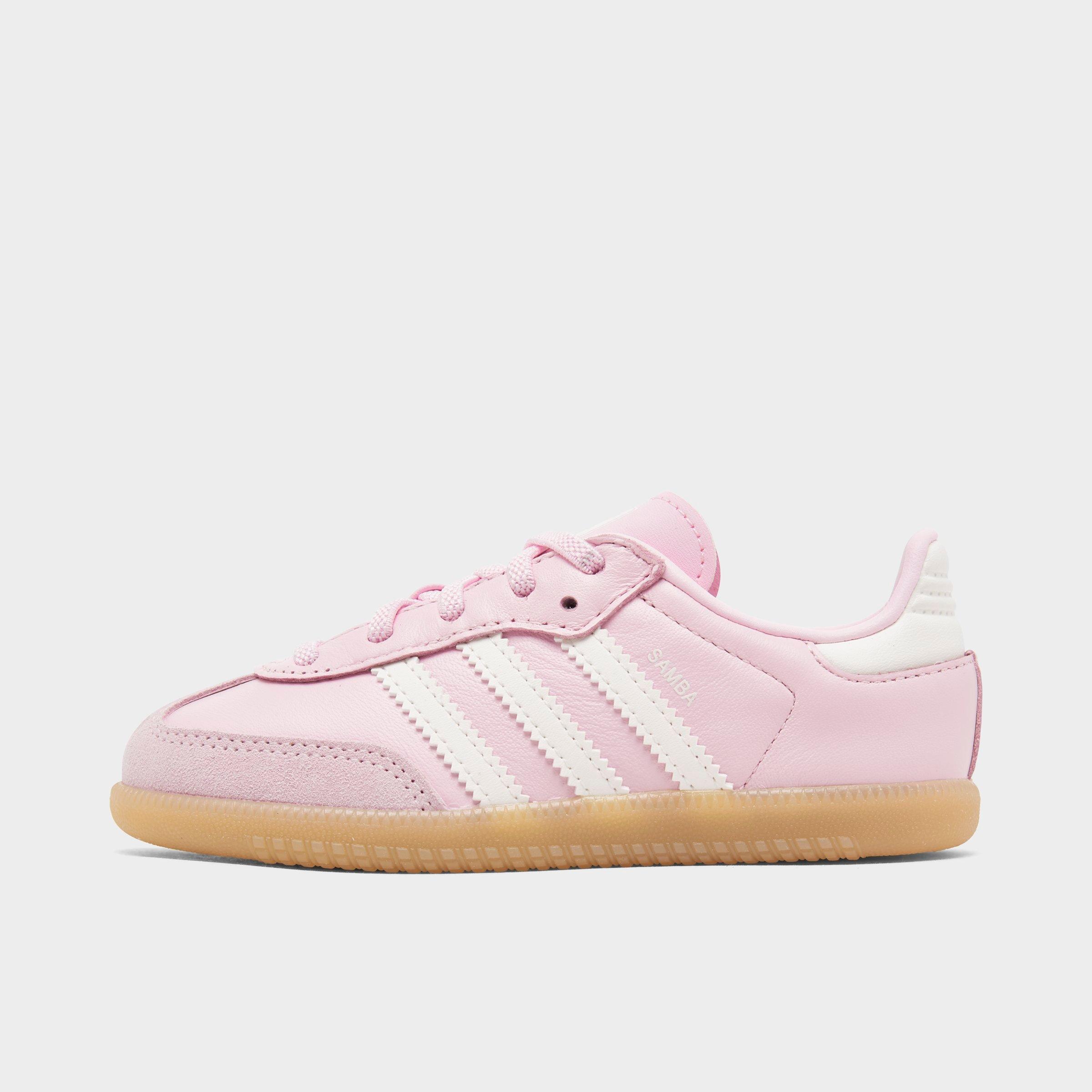 Adidas Kids' Toddler Originals Samba OG Casual Shoes in Pink/Footwear Pink Size 4.0 Leather