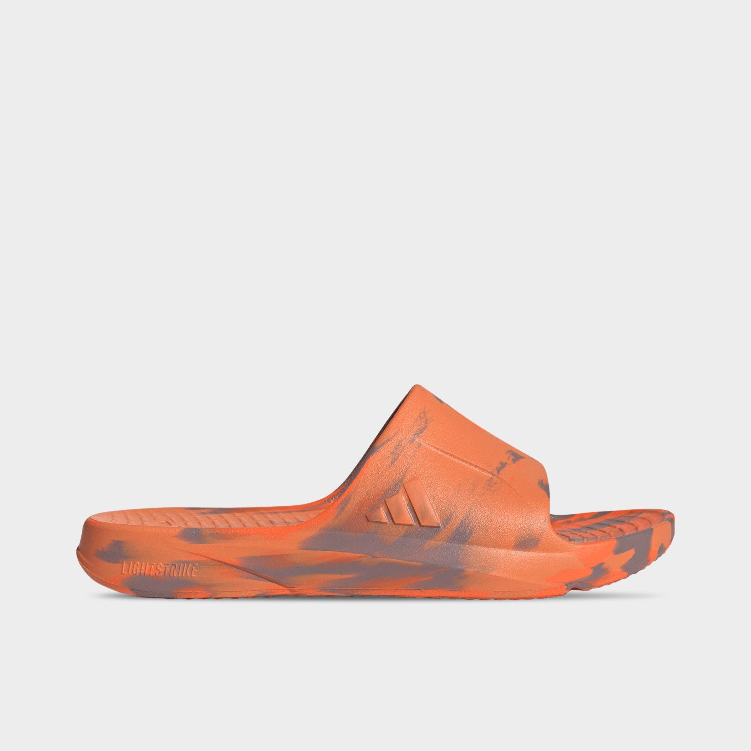 adidas Men's Lightshift Slide Sandals in Dusky Orange/Taupe Oxide/Impact Orange Size: 5.0