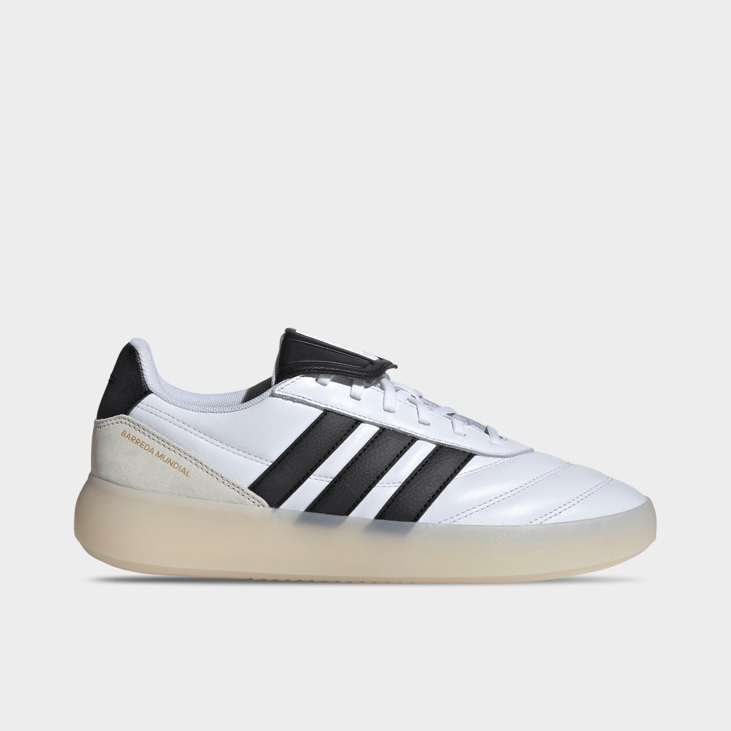 adidas Men's Barreda Mundial Casual Shoes in Cloud White/Core Black/Alumina Size: 7.5