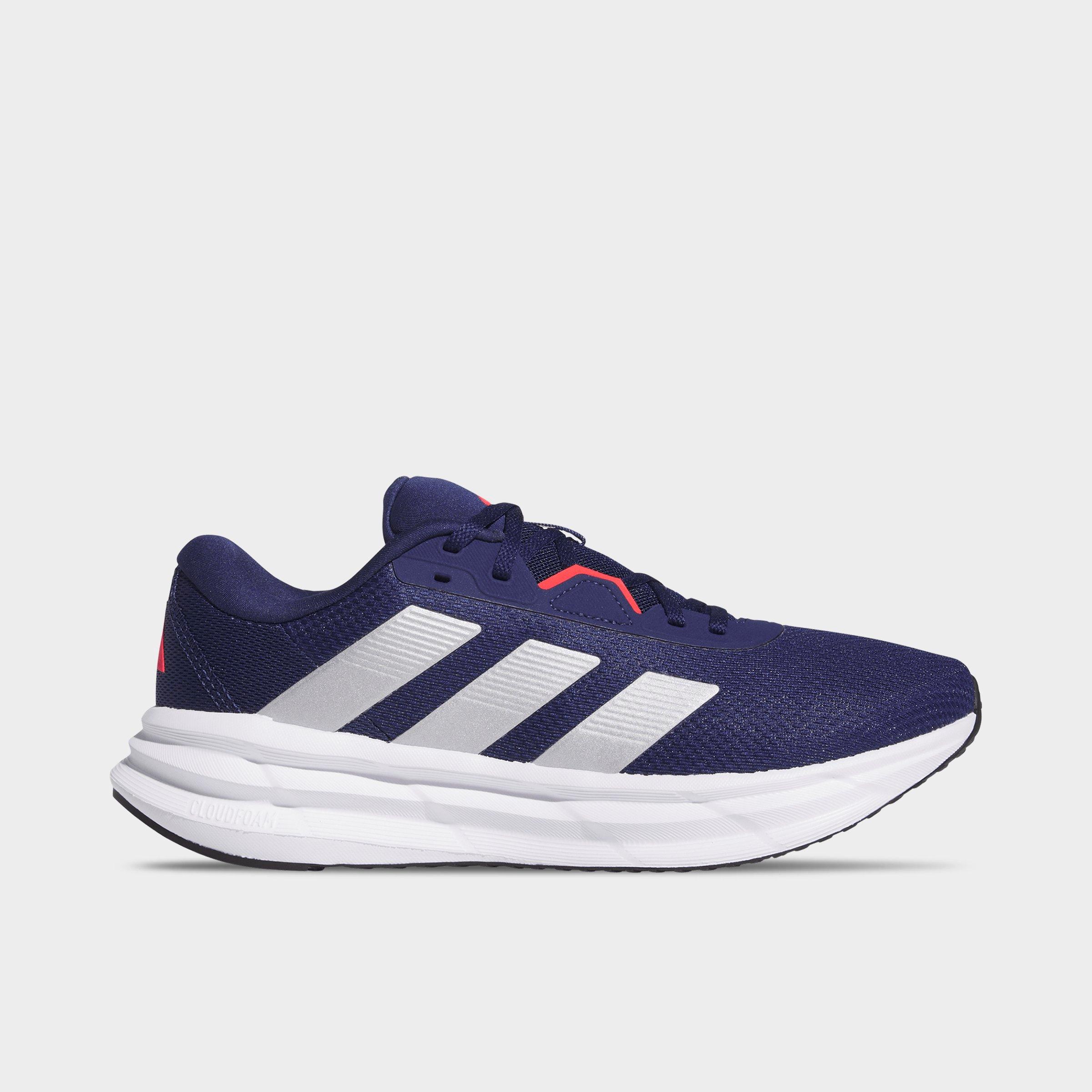 adidas Men's Galaxy 7 Running Shoes in Dark Blue/Silver Metallic/Lucid Red Size: 7.5