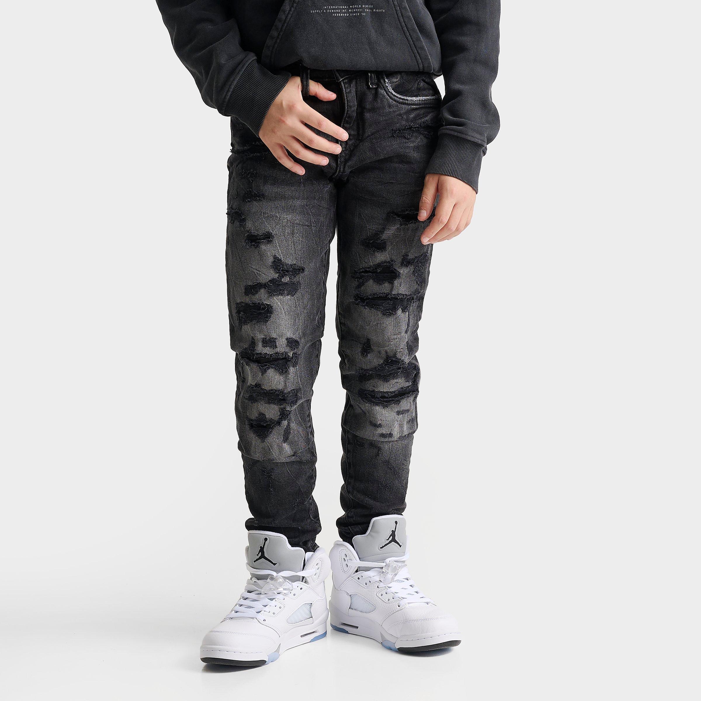 Jordan Craig Boys Big Kids Elmhurst Denim Jeans in Black Wash Size: 8