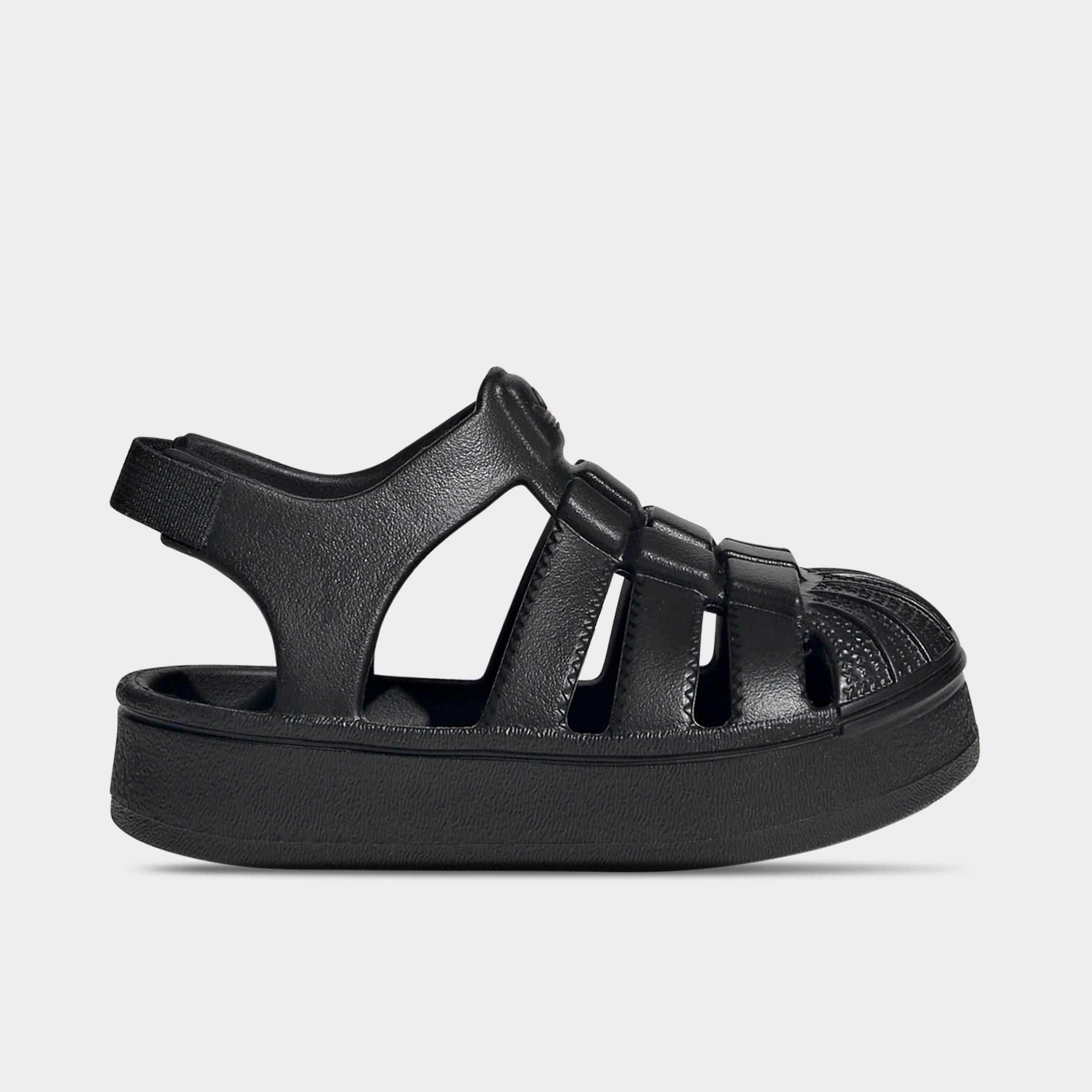 Adidas Originals Adidas Infant Originals Superstar Sandals In Black/black/black